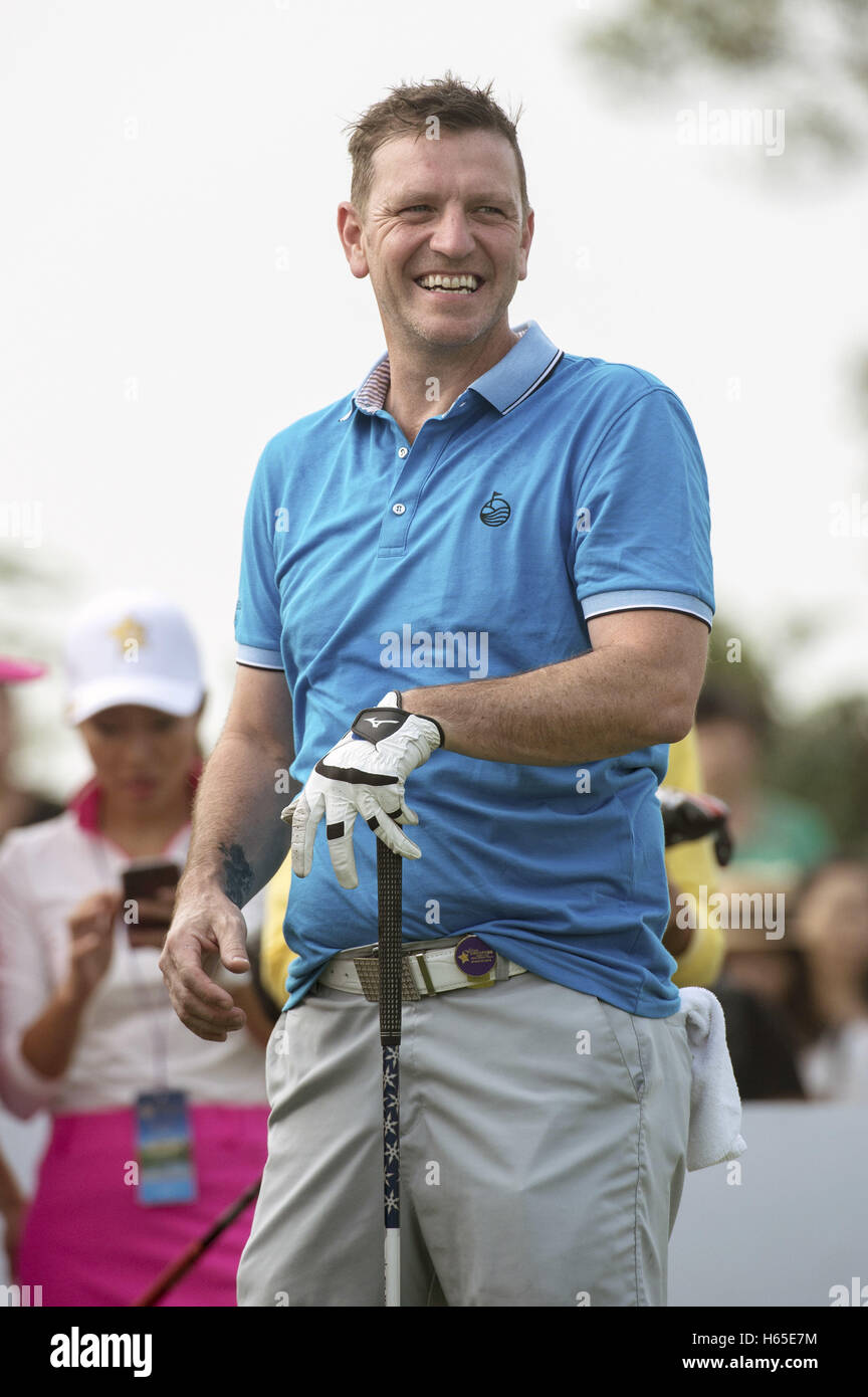 Footballer Lee Sharpe during the World Celebrity Pro-Am 2016 Mission
