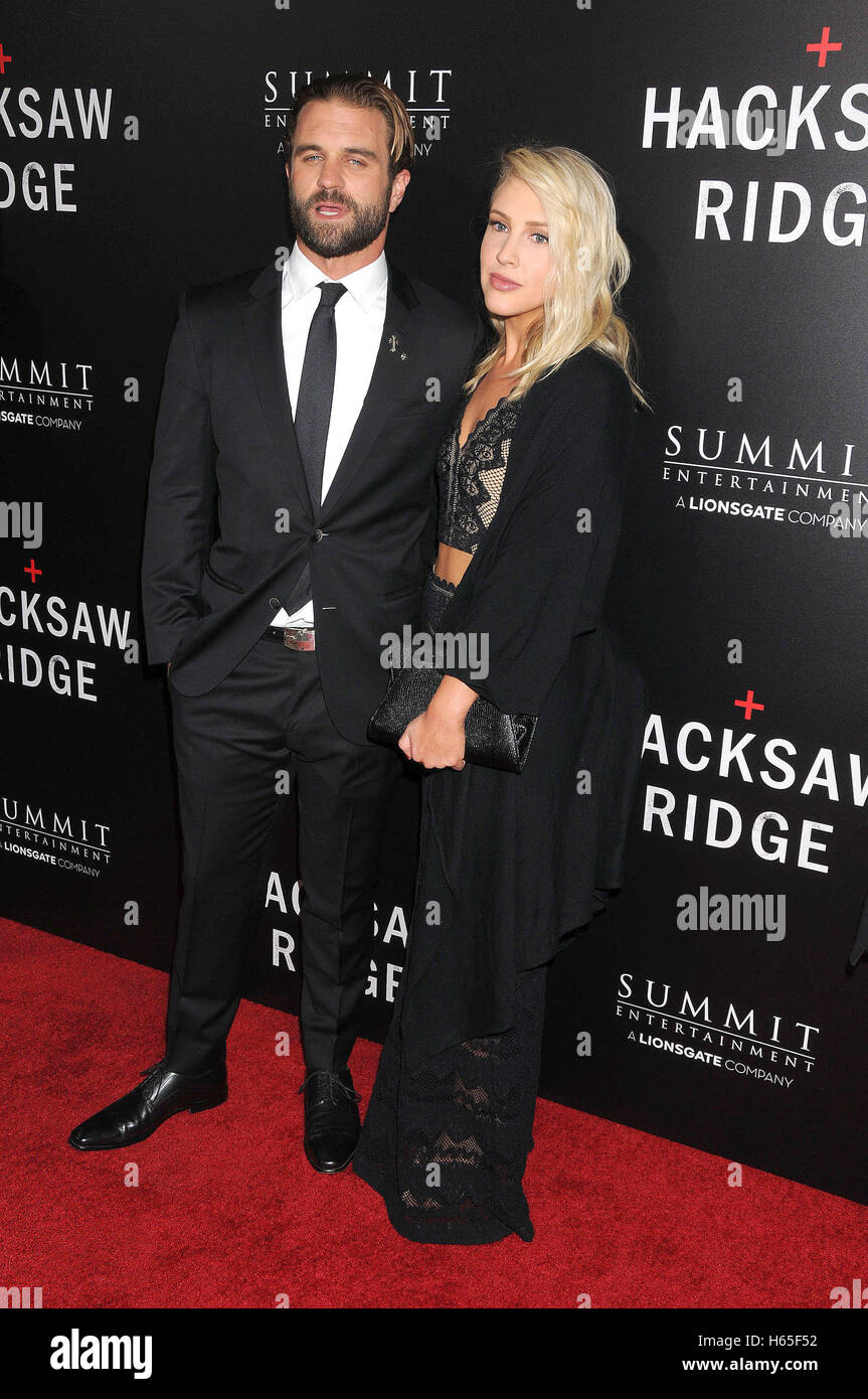 Los Angeles, California, USA. 24th Oct, 2016. October 24th 2016 - Los Angeles California USA - Actor MILO GIBSON at the ''Hacksaw Ridge'' Premiere held at the Academy's Samuel Goldwyn Theater Los Angeles Credit:  Paul Fenton/ZUMA Wire/Alamy Live News Stock Photo