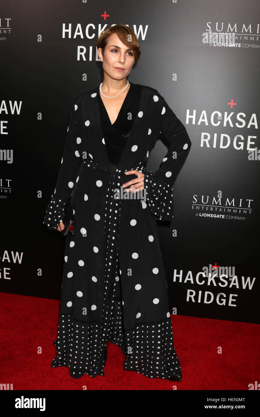 Beverly Hills, Ca. 24th Oct, 2016. Noomi Rapace at the screening of Summit Entertainment's 'Hacksaw Ridge' at Samuel Goldwyn Theater on October 24, 2016 in Beverly Hills, California. Credit:  David Edwards/Media Punch/Alamy Live News Stock Photo