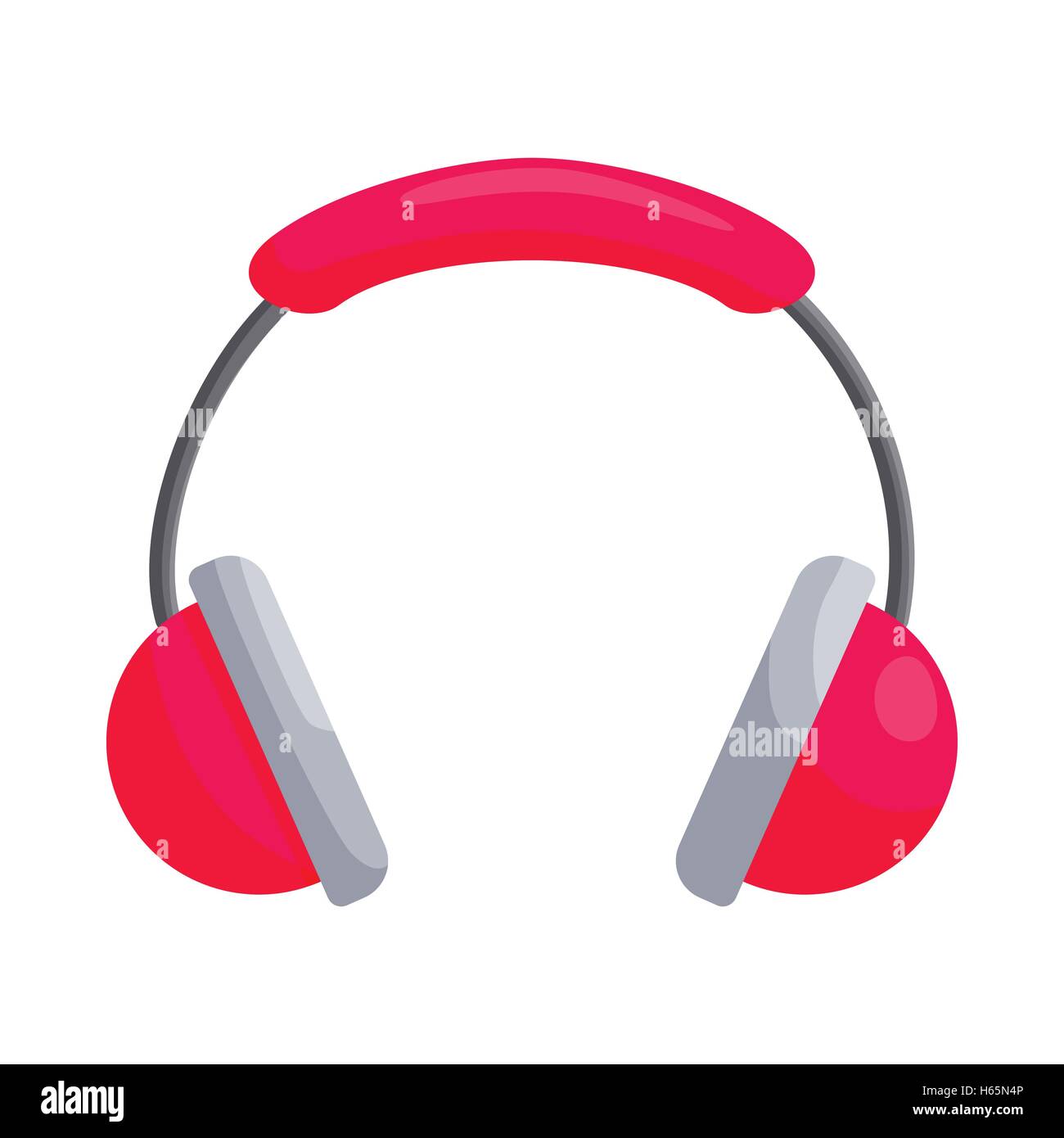Pink headphones icon, cartoon style Stock Vector Image & Art Alamy