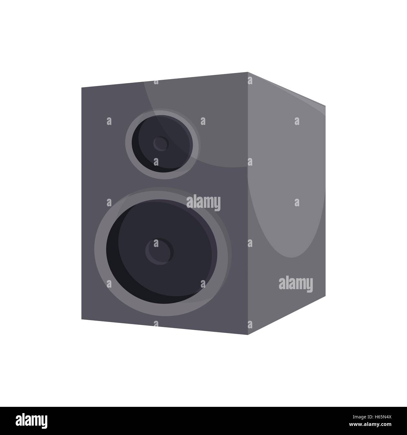 Black sound speaker icon, cartoon style Stock Vector Image & Art - Alamy