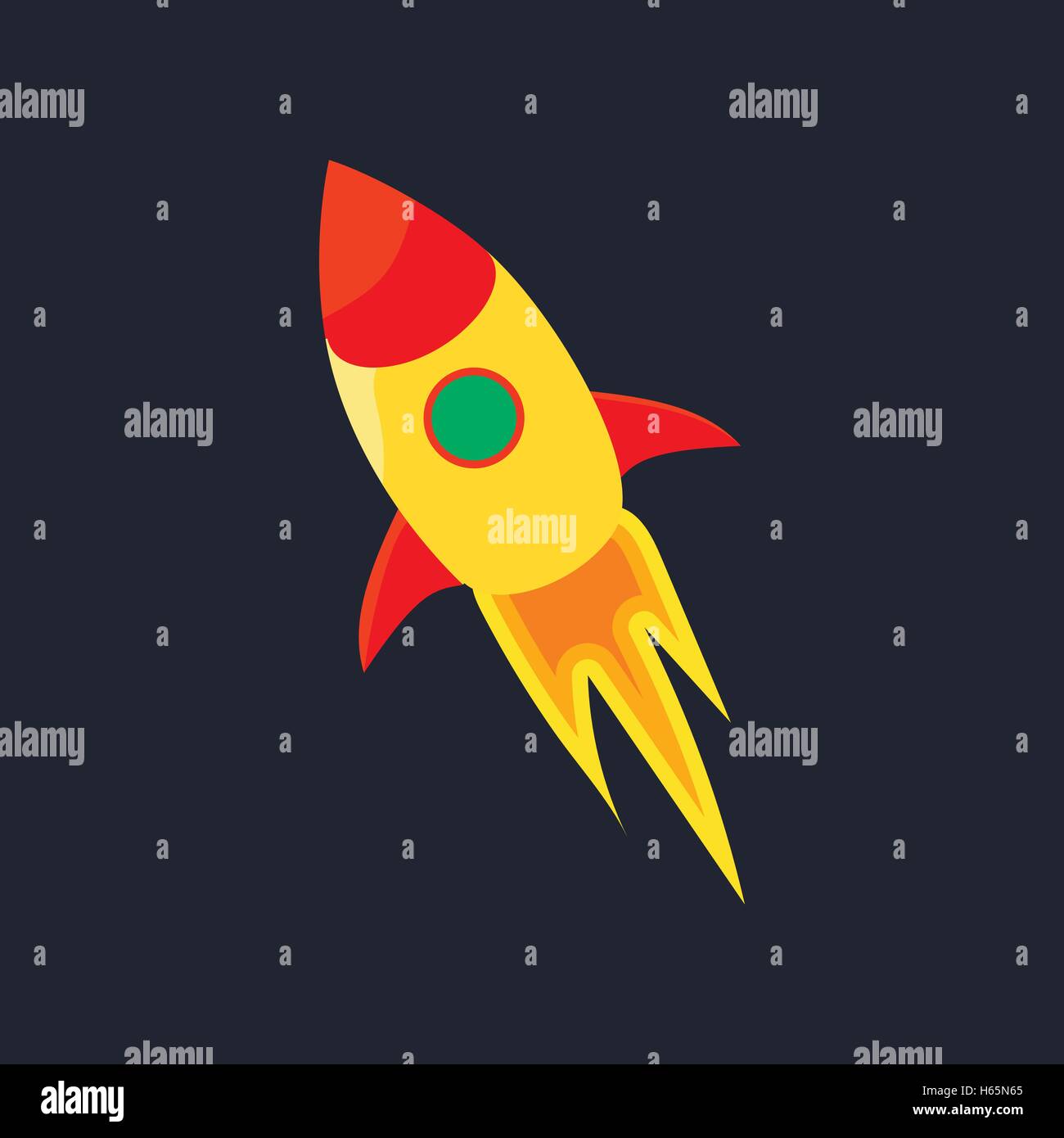 Rocket in space icon, cartoon style Stock Vector Image & Art - Alamy