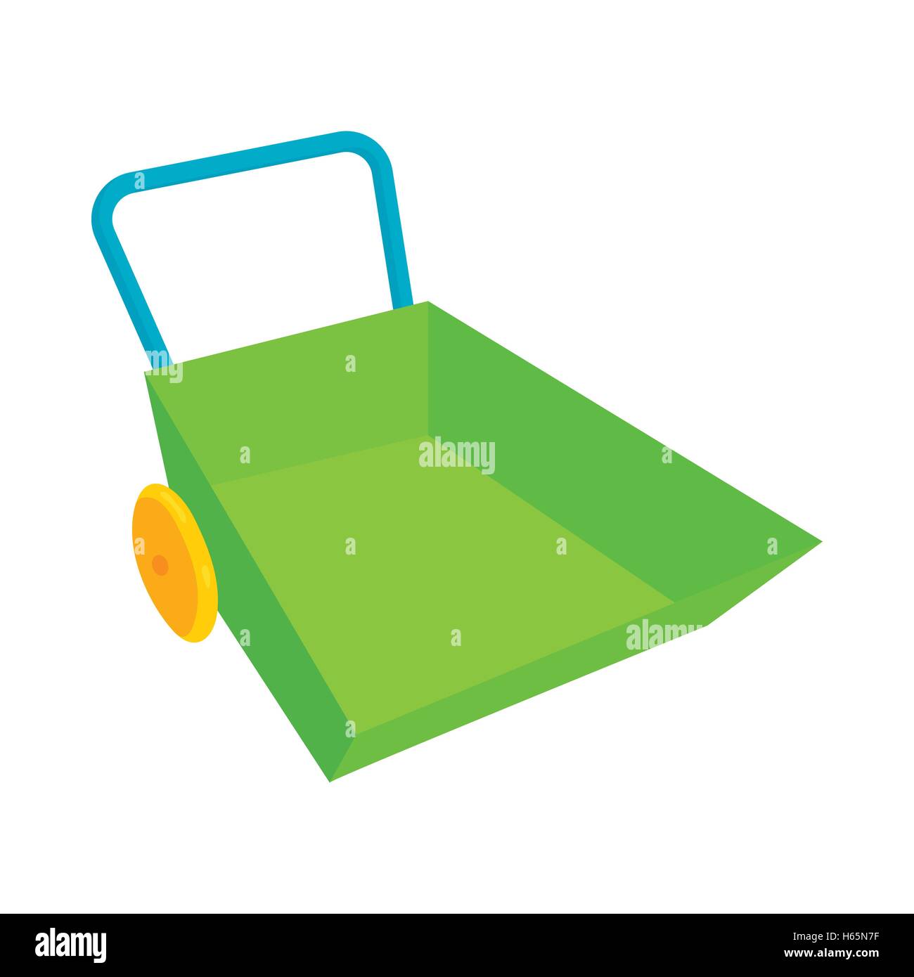 Green wheelbarrow icon in cartoon style Stock Vector Image & Art - Alamy