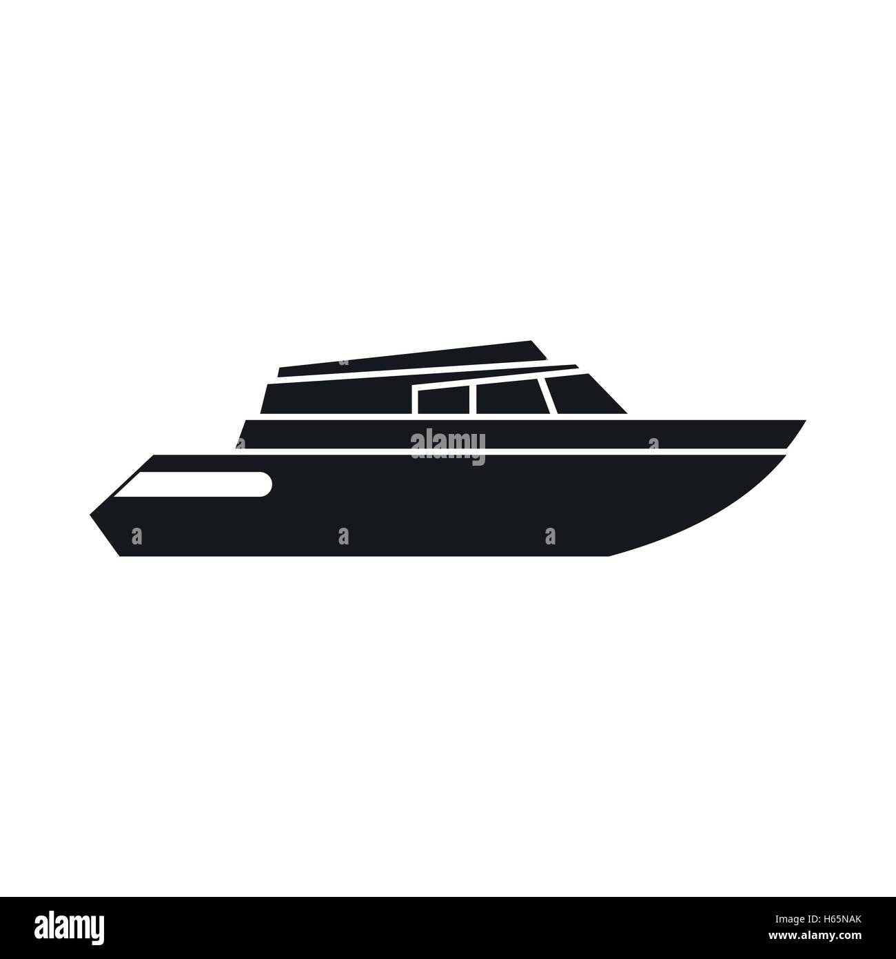 Planing powerboat icon, simple style Stock Vector Image & Art - Alamy