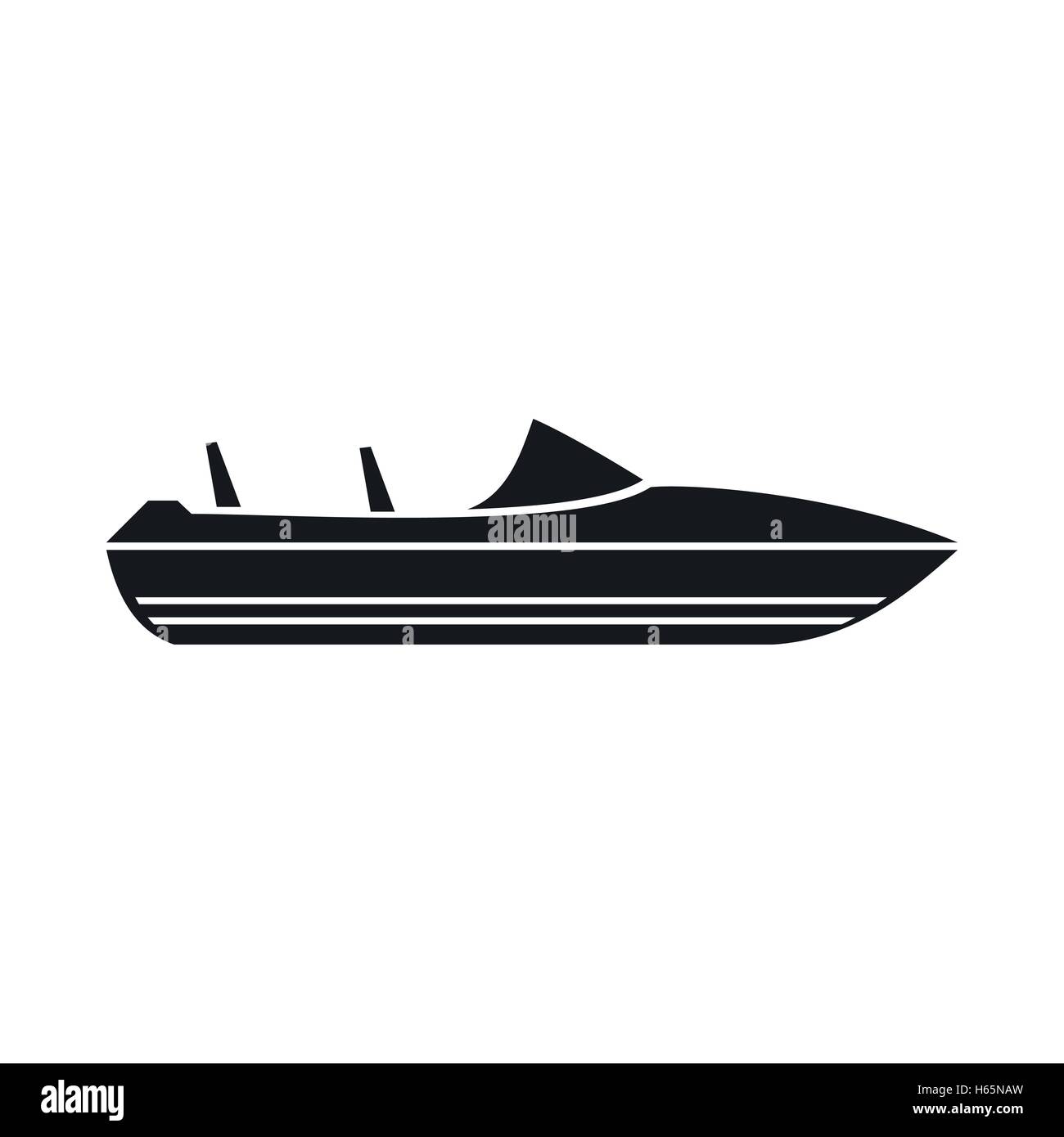 Little powerboat icon, simple style Stock Vector Image & Art - Alamy