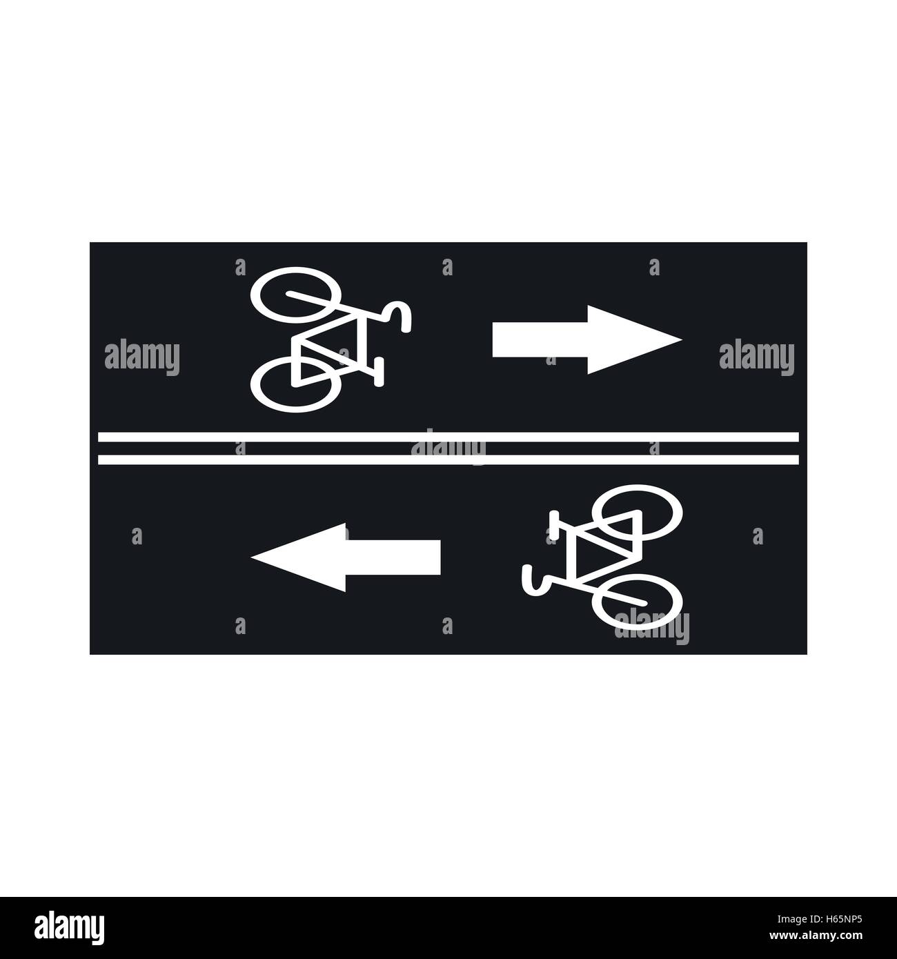 Road for cyclists icon, simple style Stock Vector Image & Art - Alamy