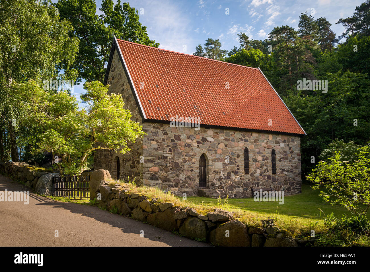 Lovoy chapel on the spring's water source Stock Photo
