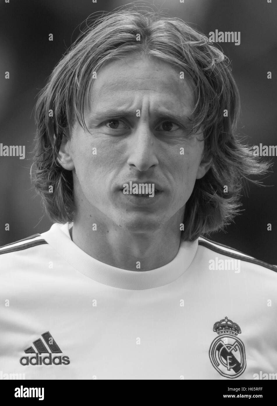 LUKA MODRIC - REAL MADRID MIDFIELDER Stock Photo - Alamy
