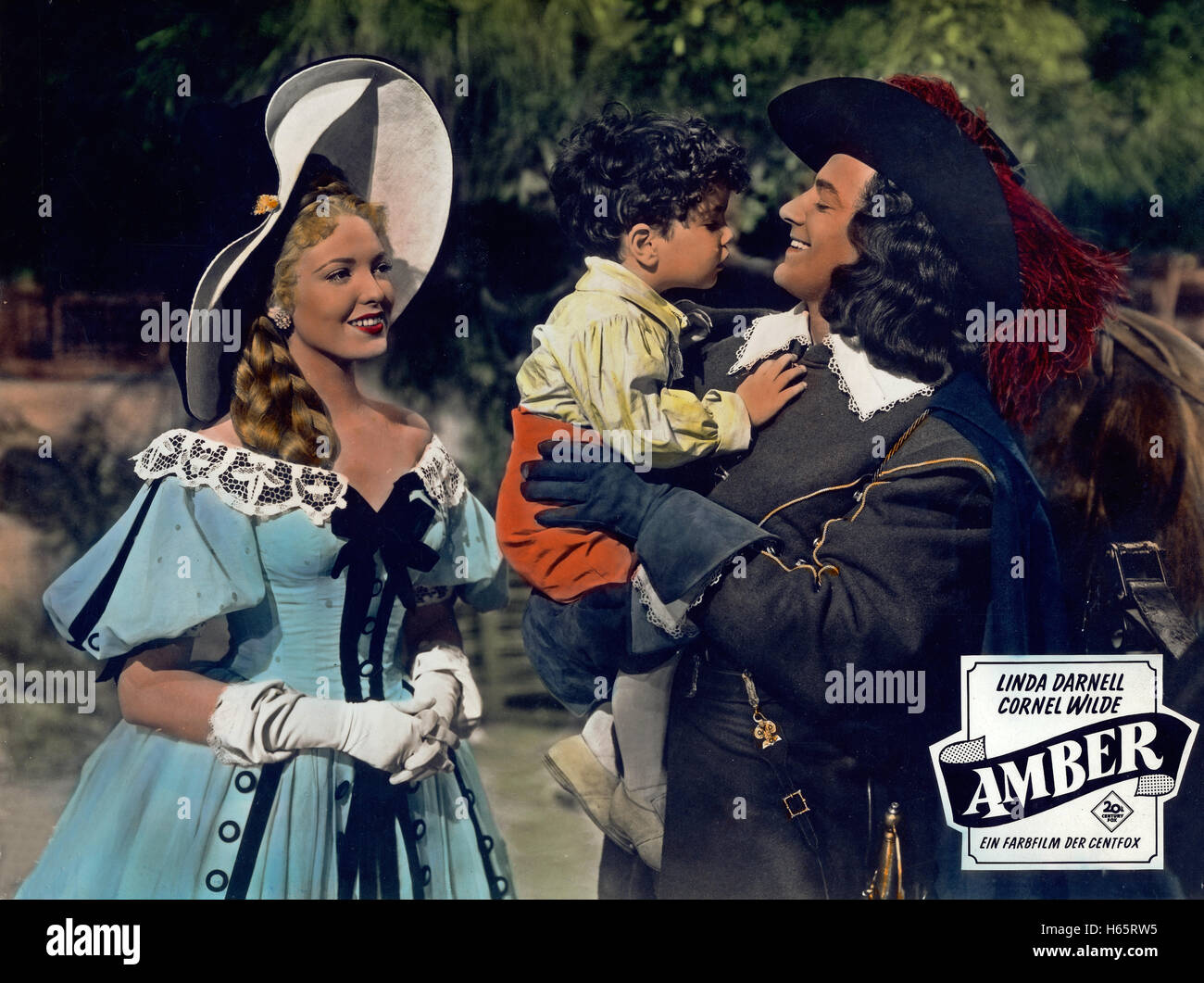 Forever Amber, aka: Amber die große Kurtisane, USA 1947, Regie: Otto Preminger, John M. Stahl, Darsteller: Linda Darnell, Cornel Wilde Stock Photo