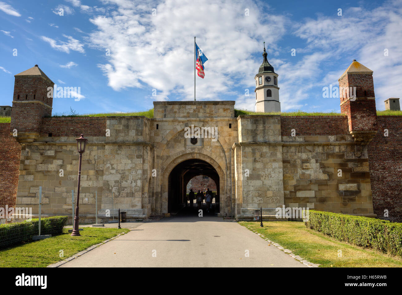 The gateway to the Belgrade fortress Kalemegdan, Serbia Stock Photo