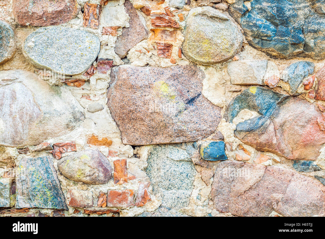 Medieval castle stone wall Stock Photo - Alamy