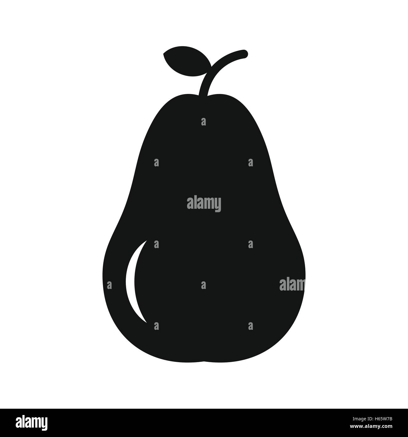 Pear simple icon Stock Vector Image & Art - Alamy