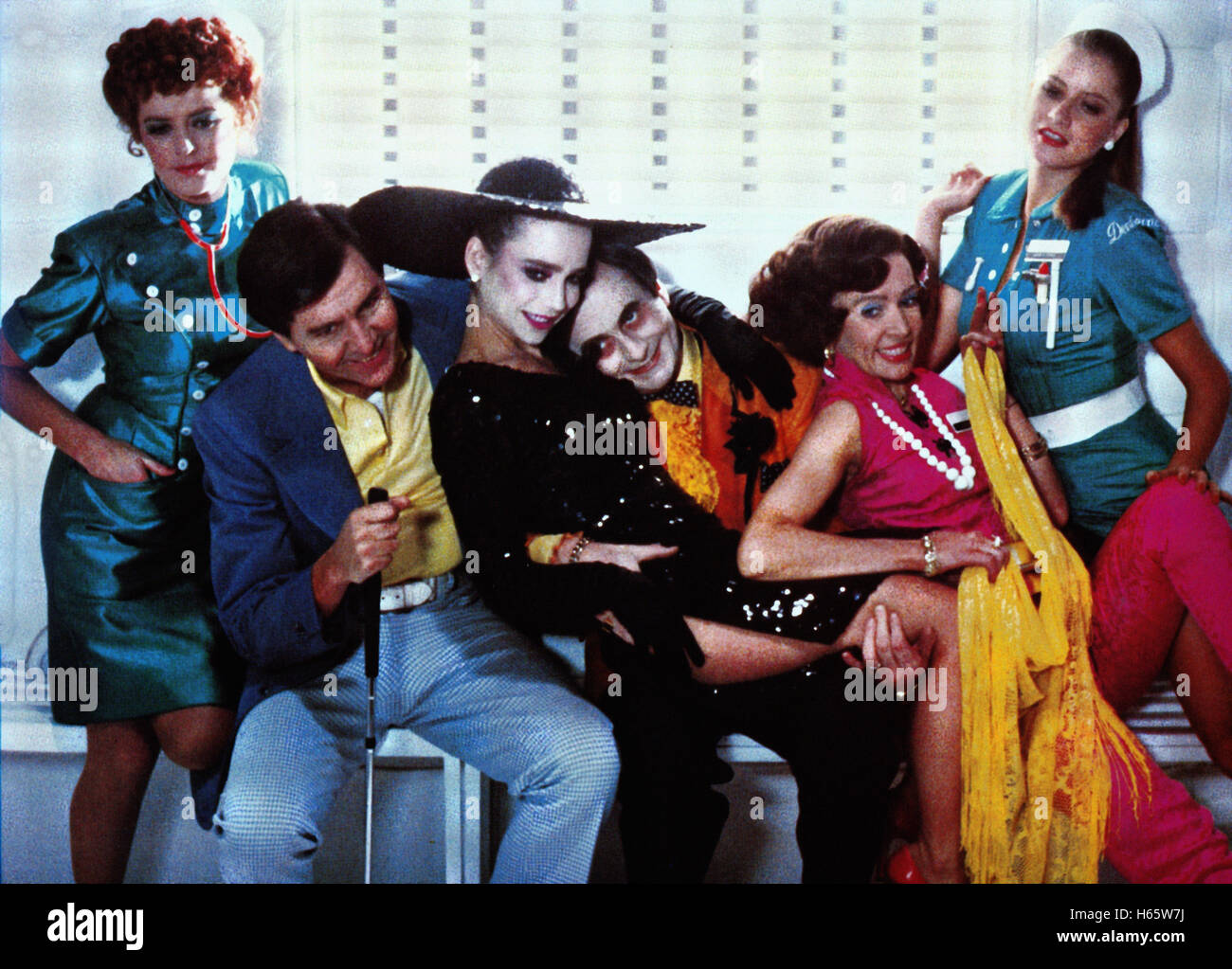 Shock Treatment, USA 1981, Regie: Jim Sharman, Darsteller: Jessica Harper (3. v. l.), Richard O'Brien Stock Photo