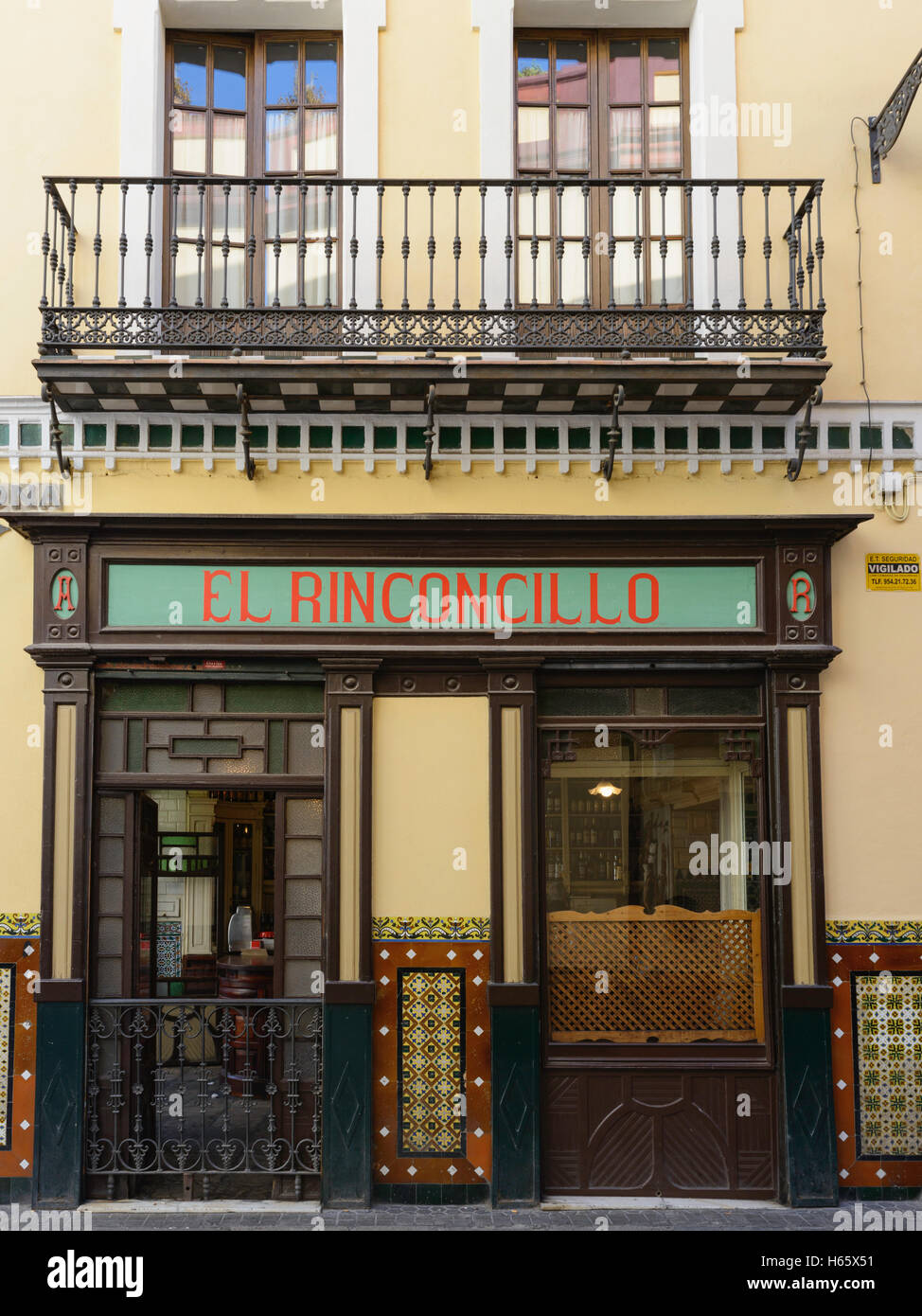 Exterior of El Rinconcillo, established in 1670 and reputedly the