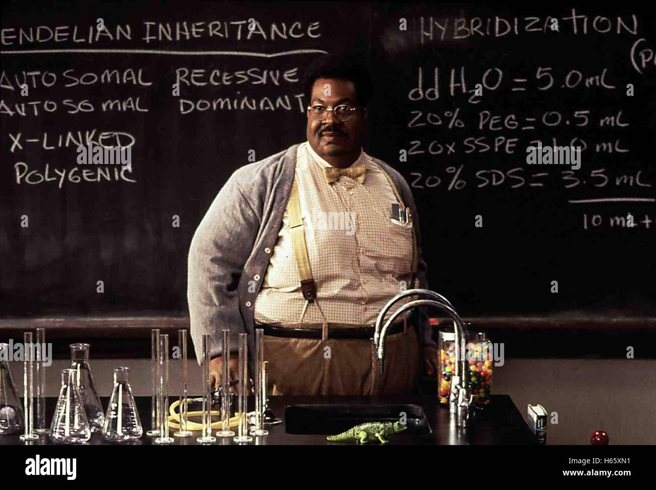 Der verrückte Professor (1996) aka: The Nutty Professor, Director: Tom Shadyac, Actors/Stars: Eddie Murphy, Jada Pinkett Smith, James Coburn Stock Photo