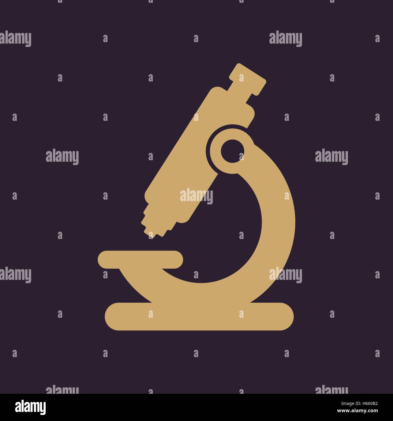 The microscope icon. Medicine and research, laboratory, science symbol ...