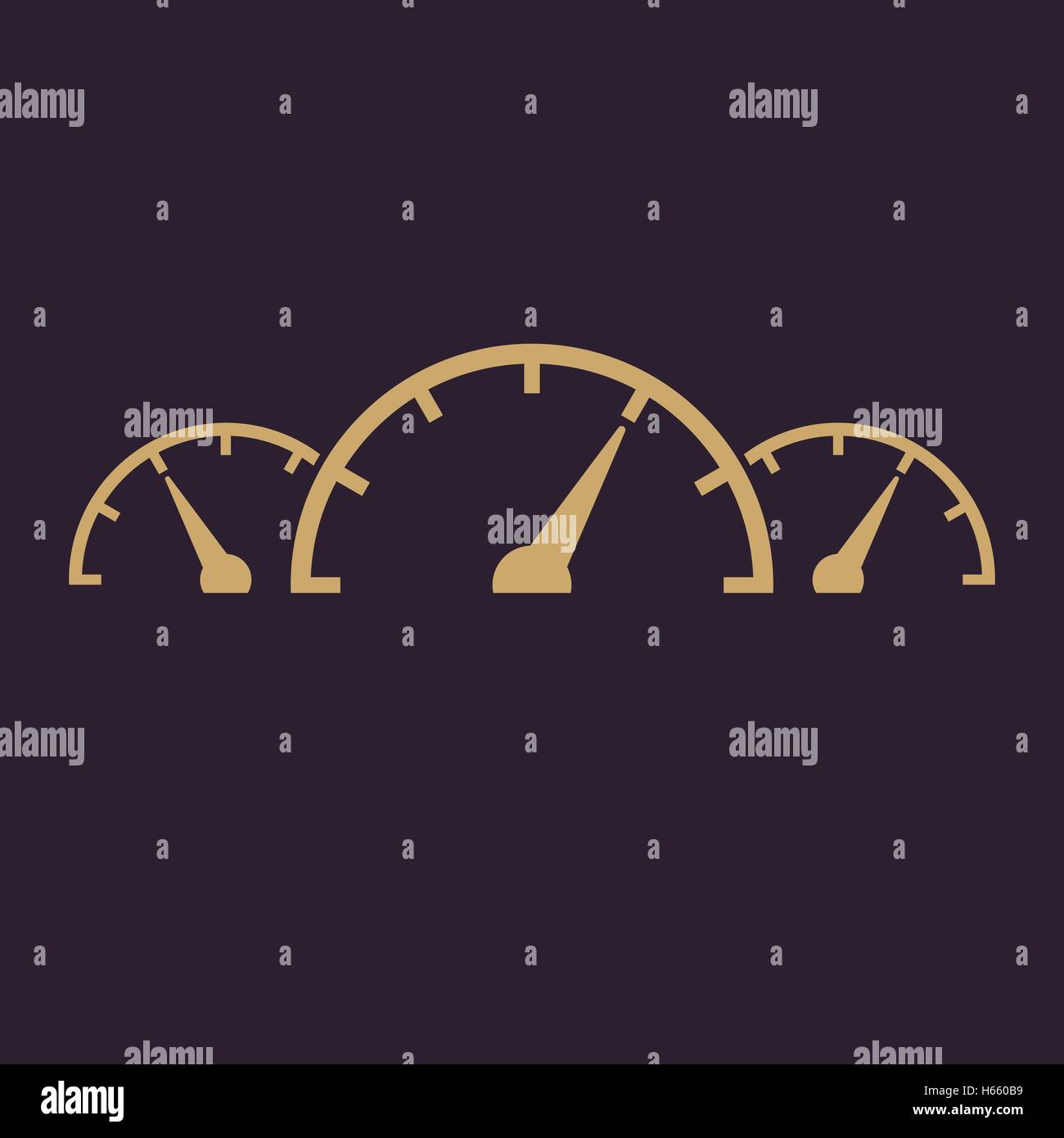 The tachometer, speedometer and indicator icon Stock Vector Image & Art
