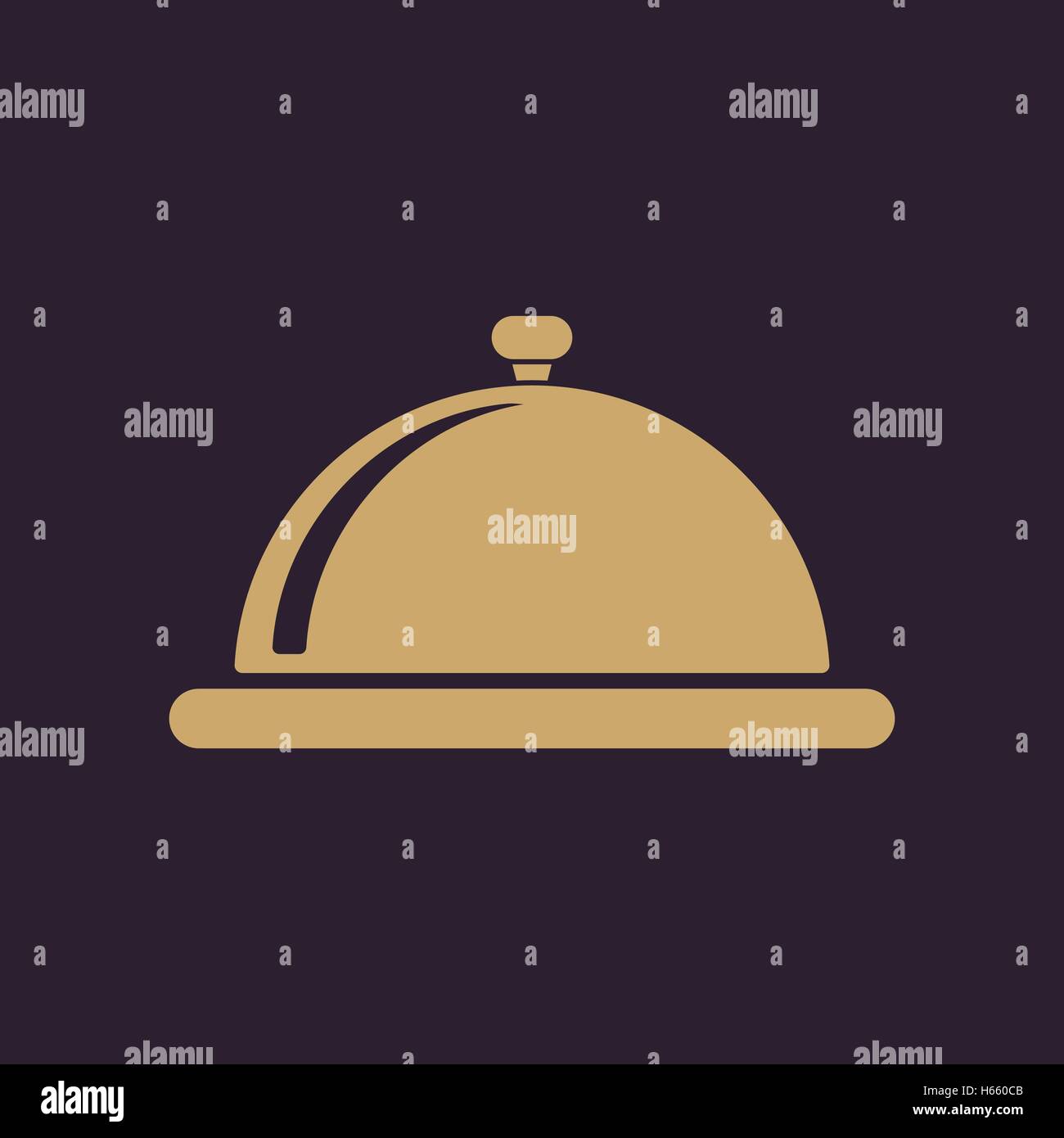 The tray station icon. Breakfast and lunch, dinner, restaurant symbol ...