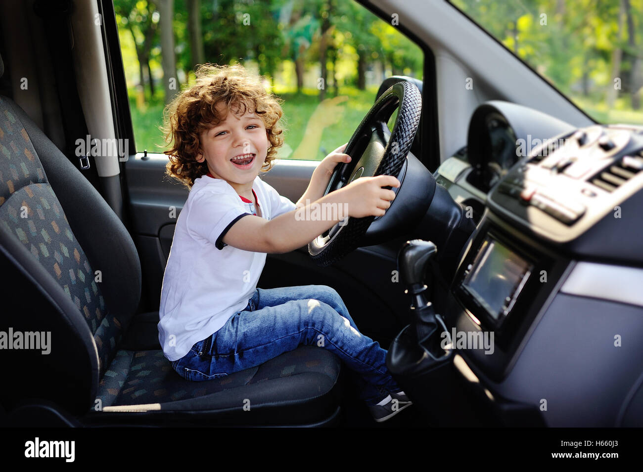 Little boy driving hotsell