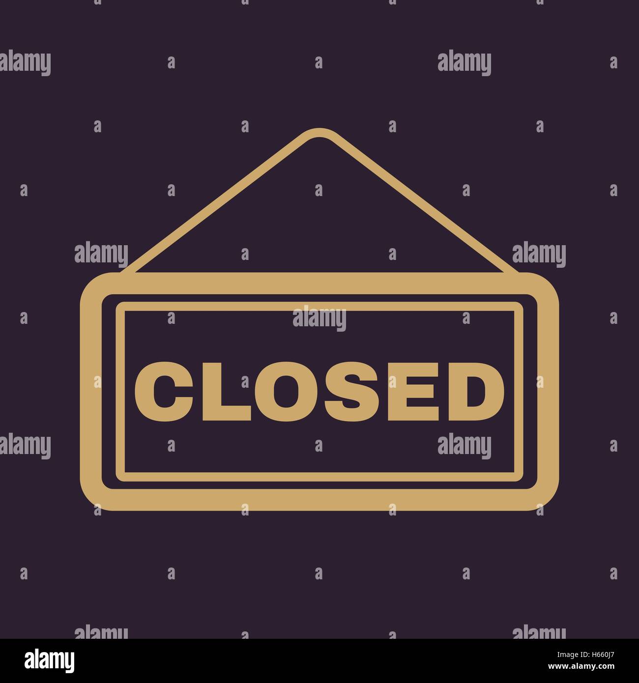 The closed icon. Locked symbol. Flat Stock Vector Image & Art - Alamy