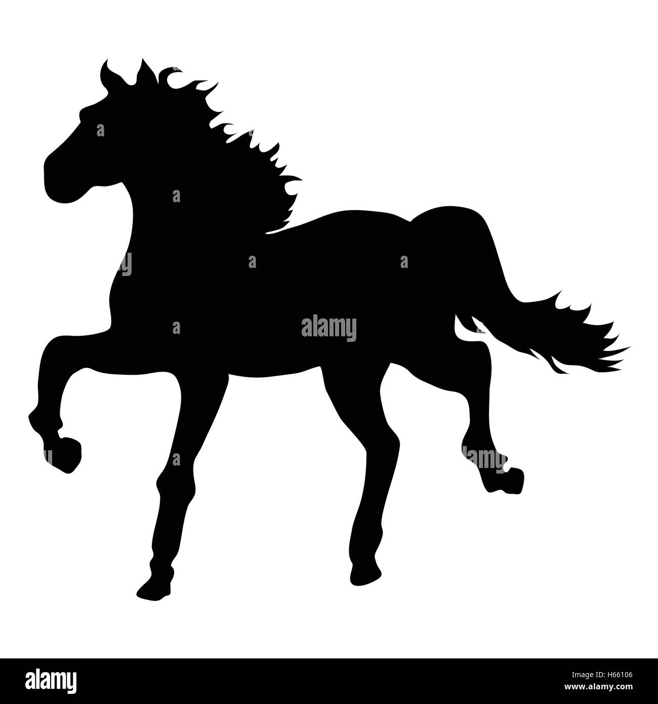 Horse silhouette Stock Vector
