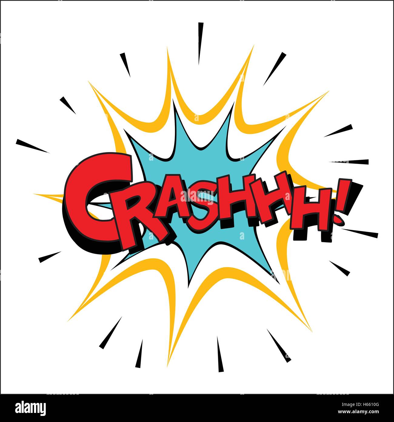 Crash sound effect illustration Stock Vector Image & Art Alamy