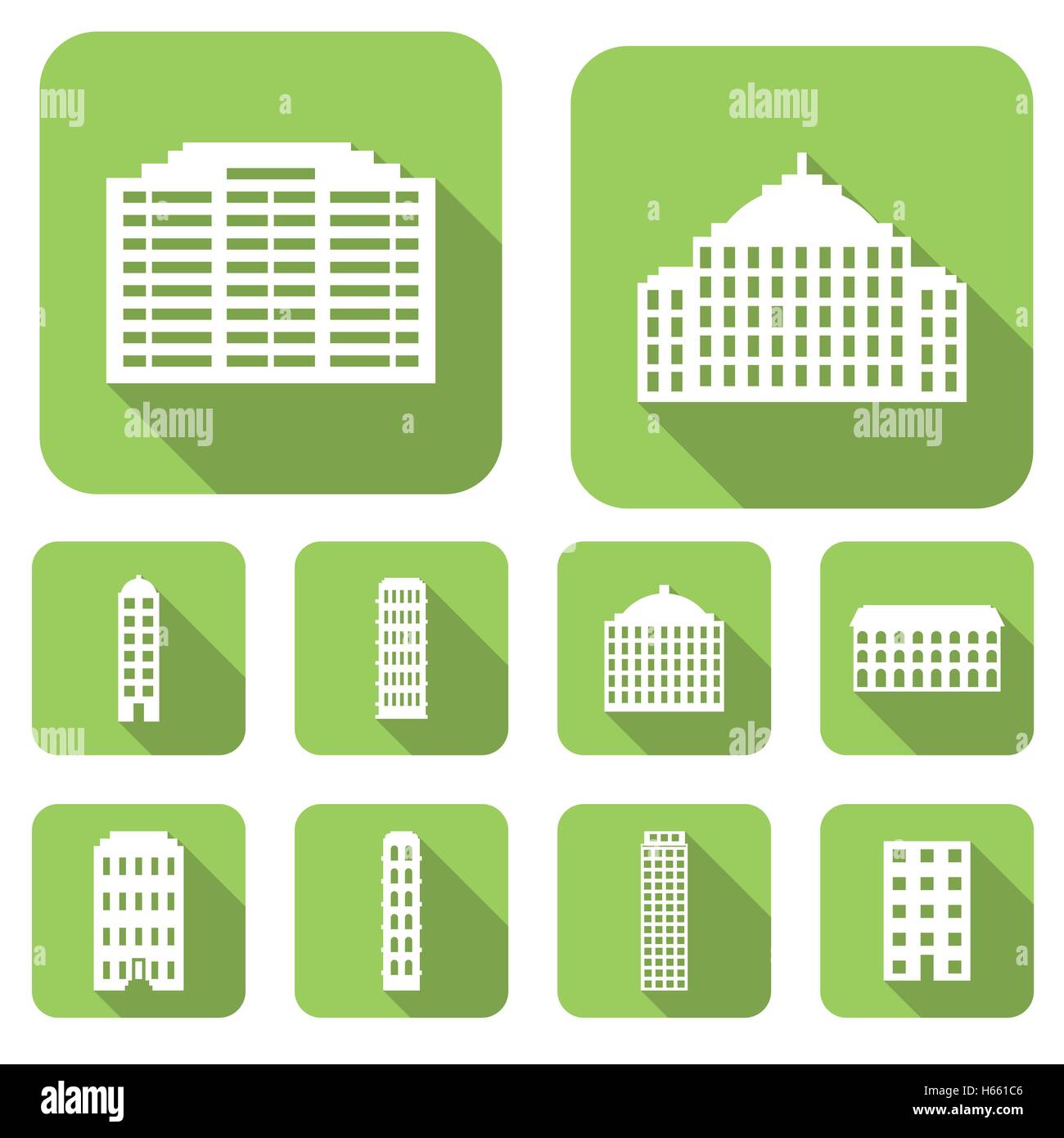 House flat icons set Stock Vector Image & Art - Alamy