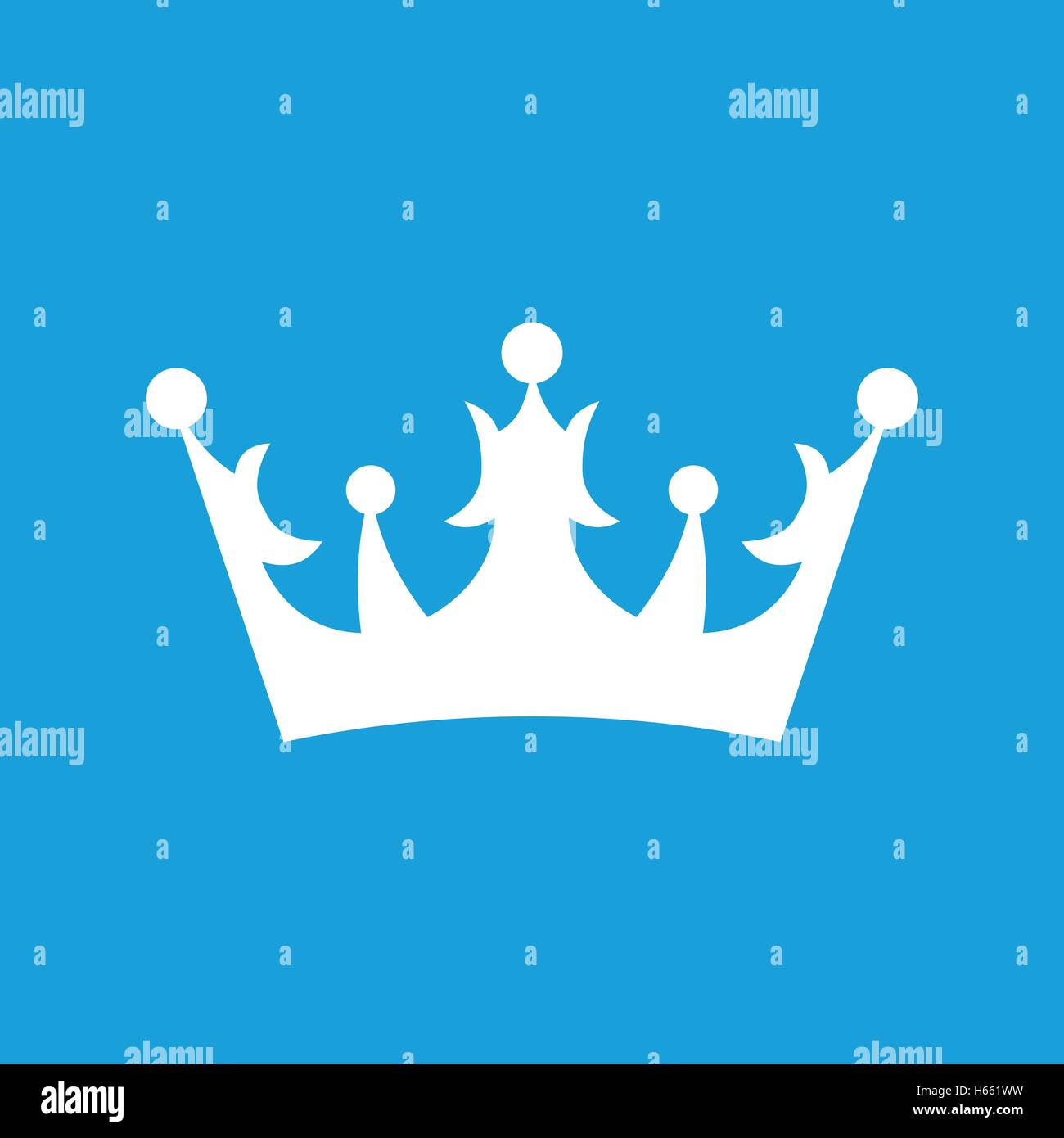 Crown white icon Stock Vector Image & Art - Alamy