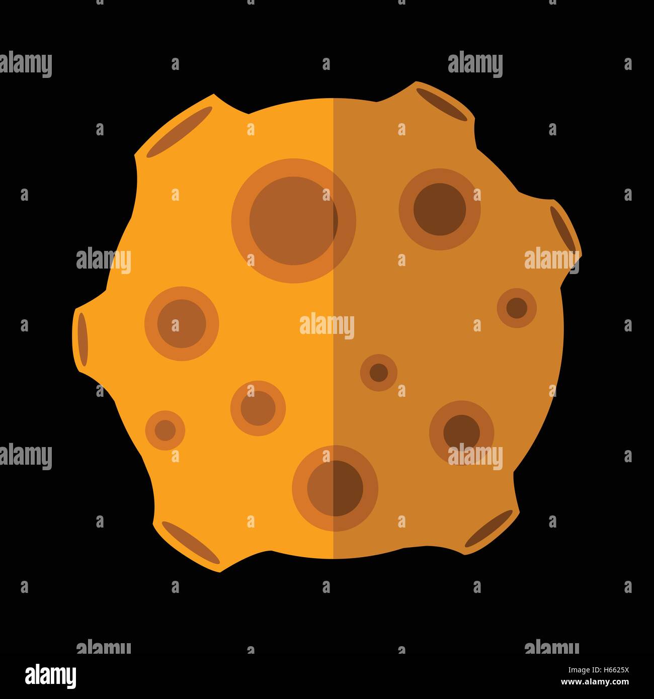 New meteorite flat icon Stock Vector Image & Art - Alamy