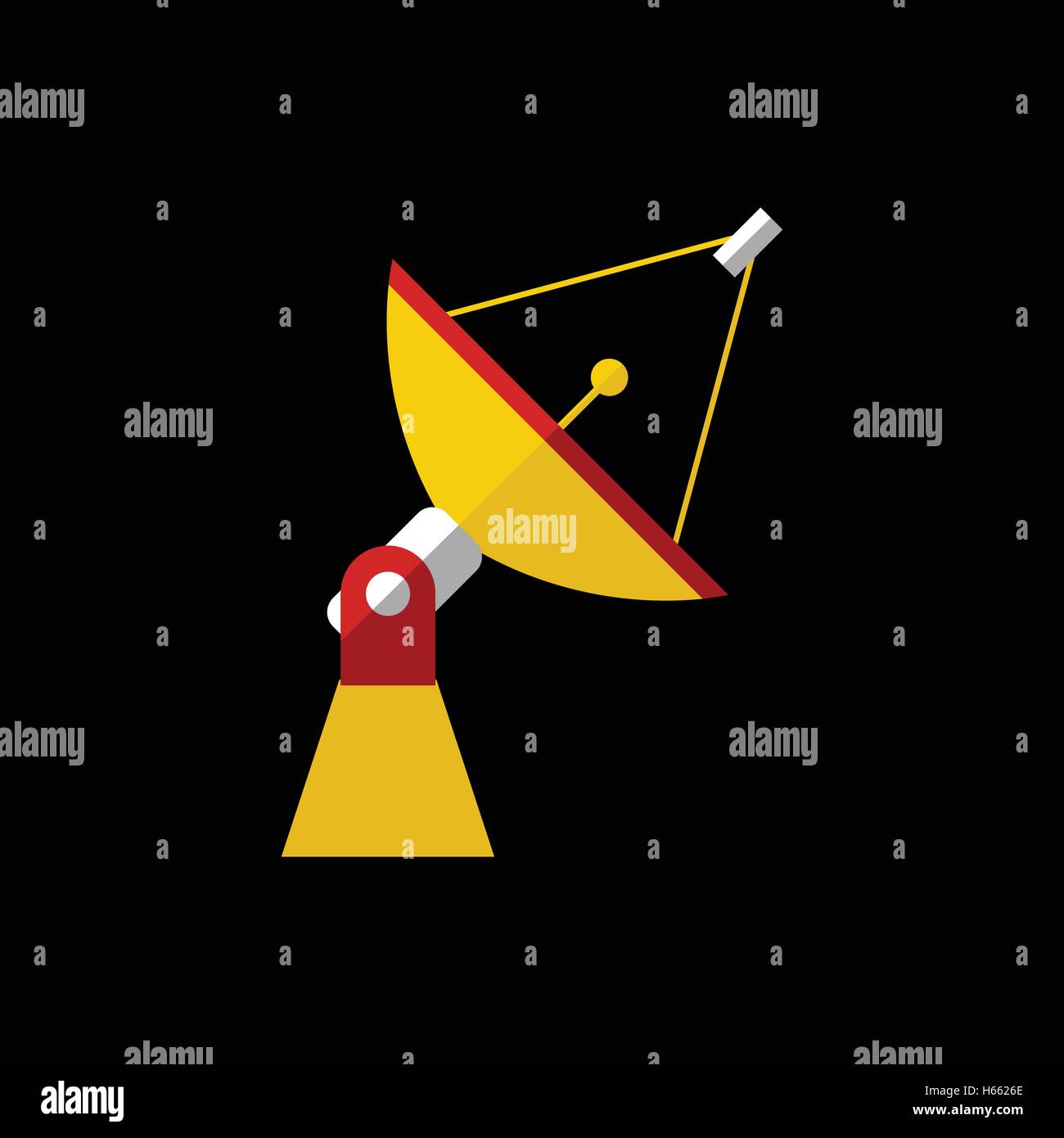 Antenna flat icon Stock Vector Image & Art - Alamy