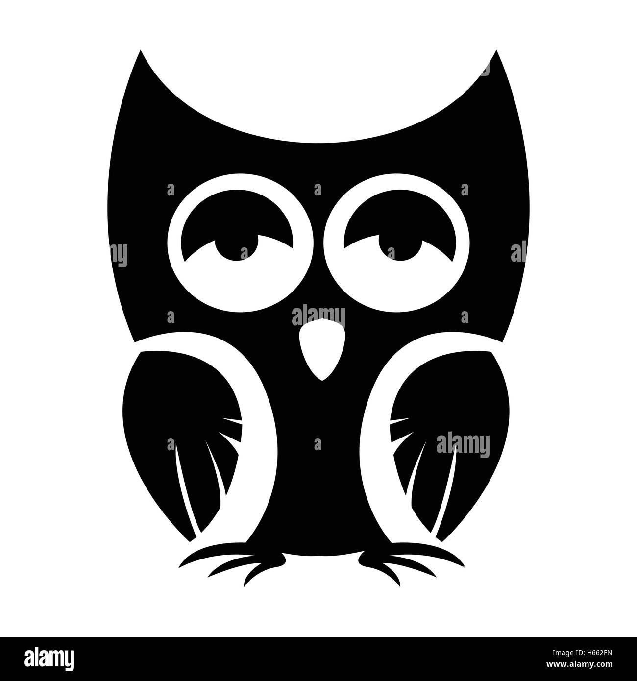 Owl black icon Stock Vector Image & Art - Alamy