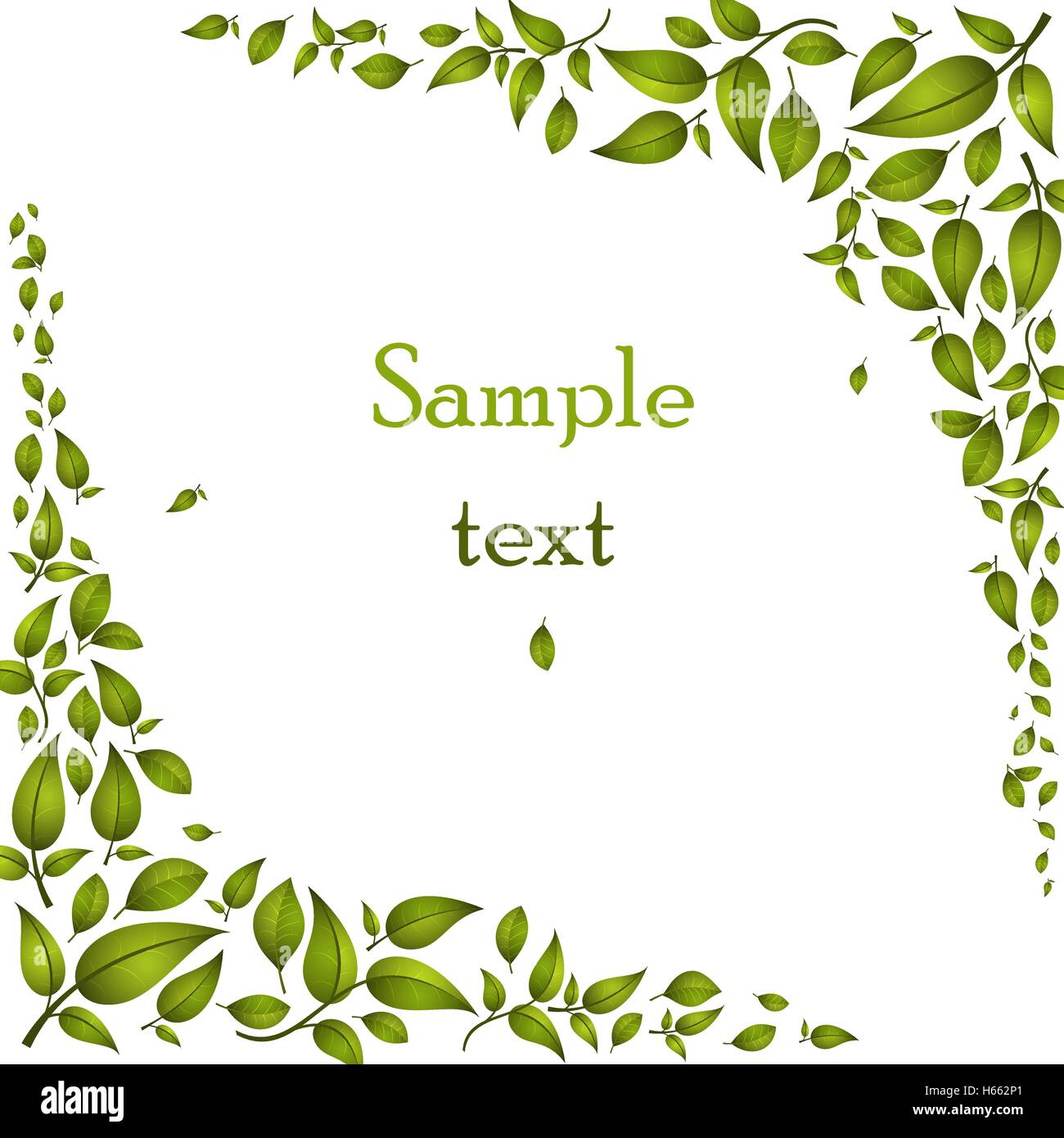 Green leaves abstract background Stock Vector Image & Art Alamy