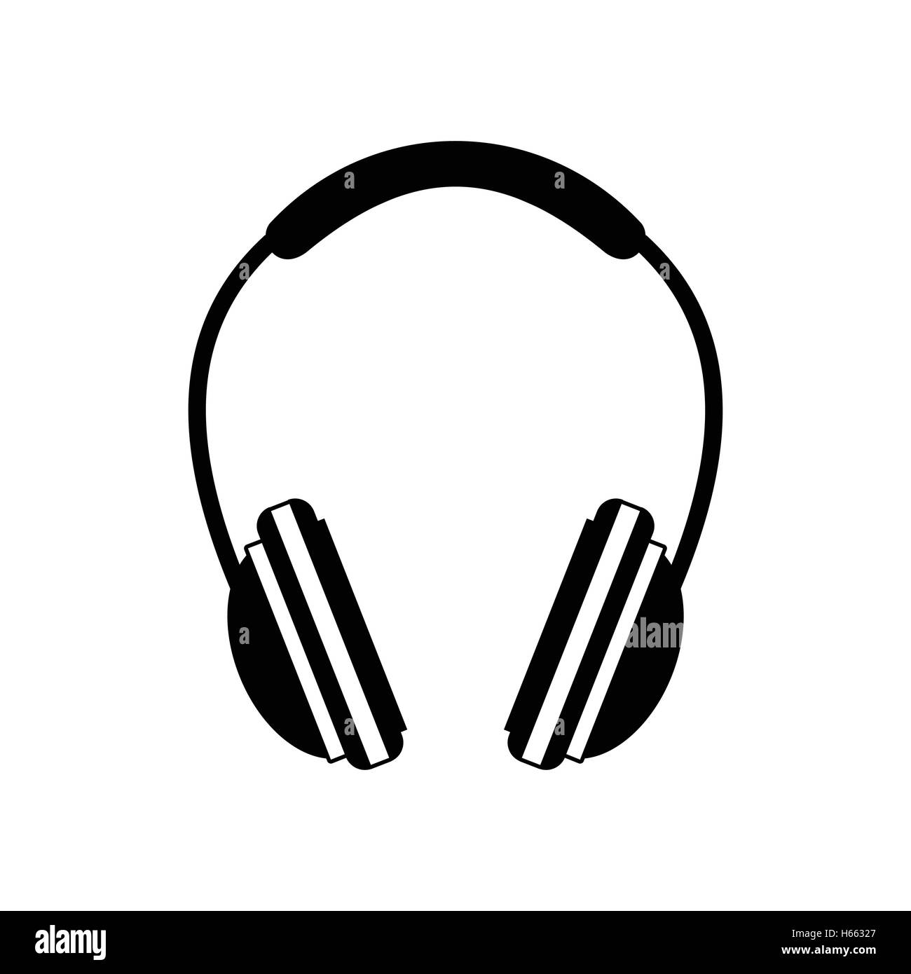 Headphone black icon Stock Vector Image & Art - Alamy