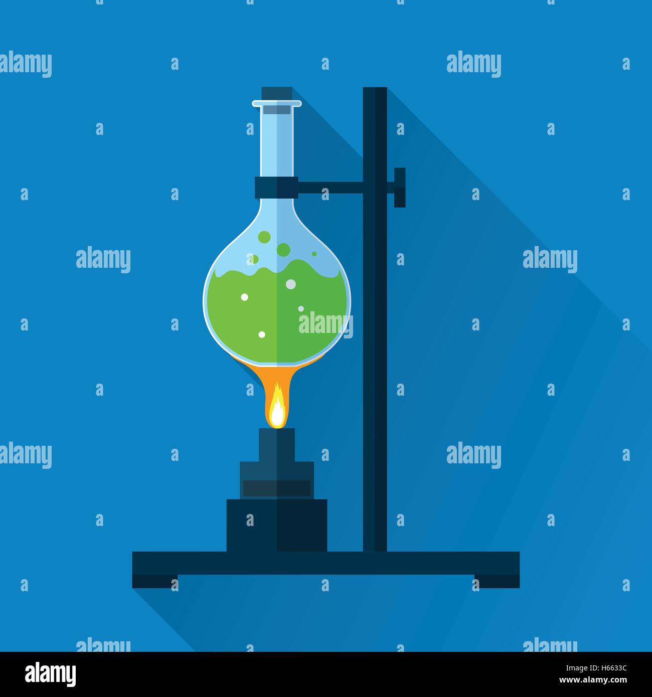 Chemistry tube on lab burner Stock Vector Image & Art Alamy