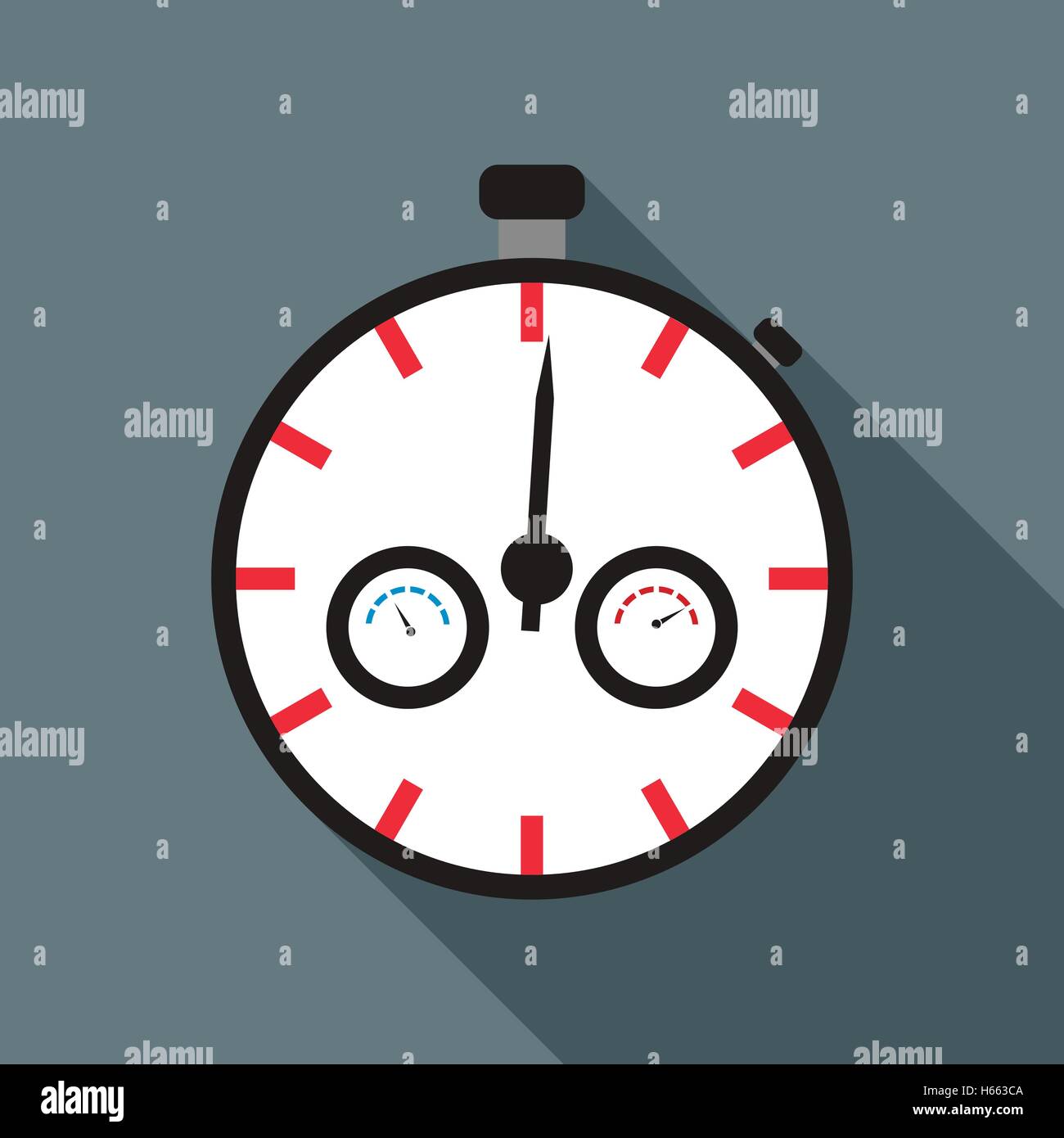 Stopwatch icon in flat style Stock Vector Image & Art - Alamy