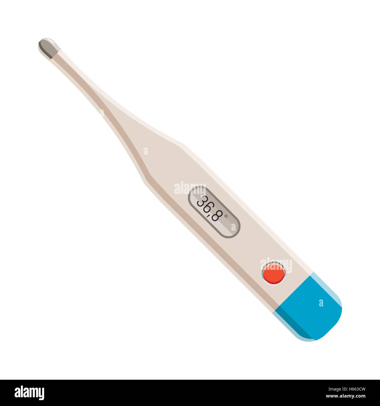 Electronic thermometer icon, cartoon style Stock Vector Image & Art Alamy