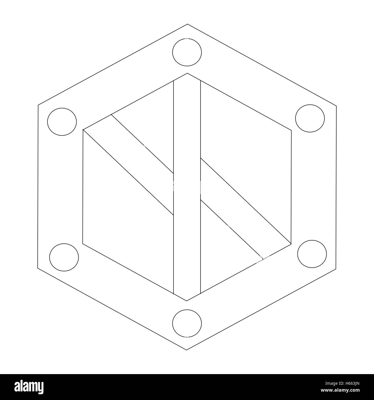 Shield icon, outline style Stock Vector Image & Art - Alamy