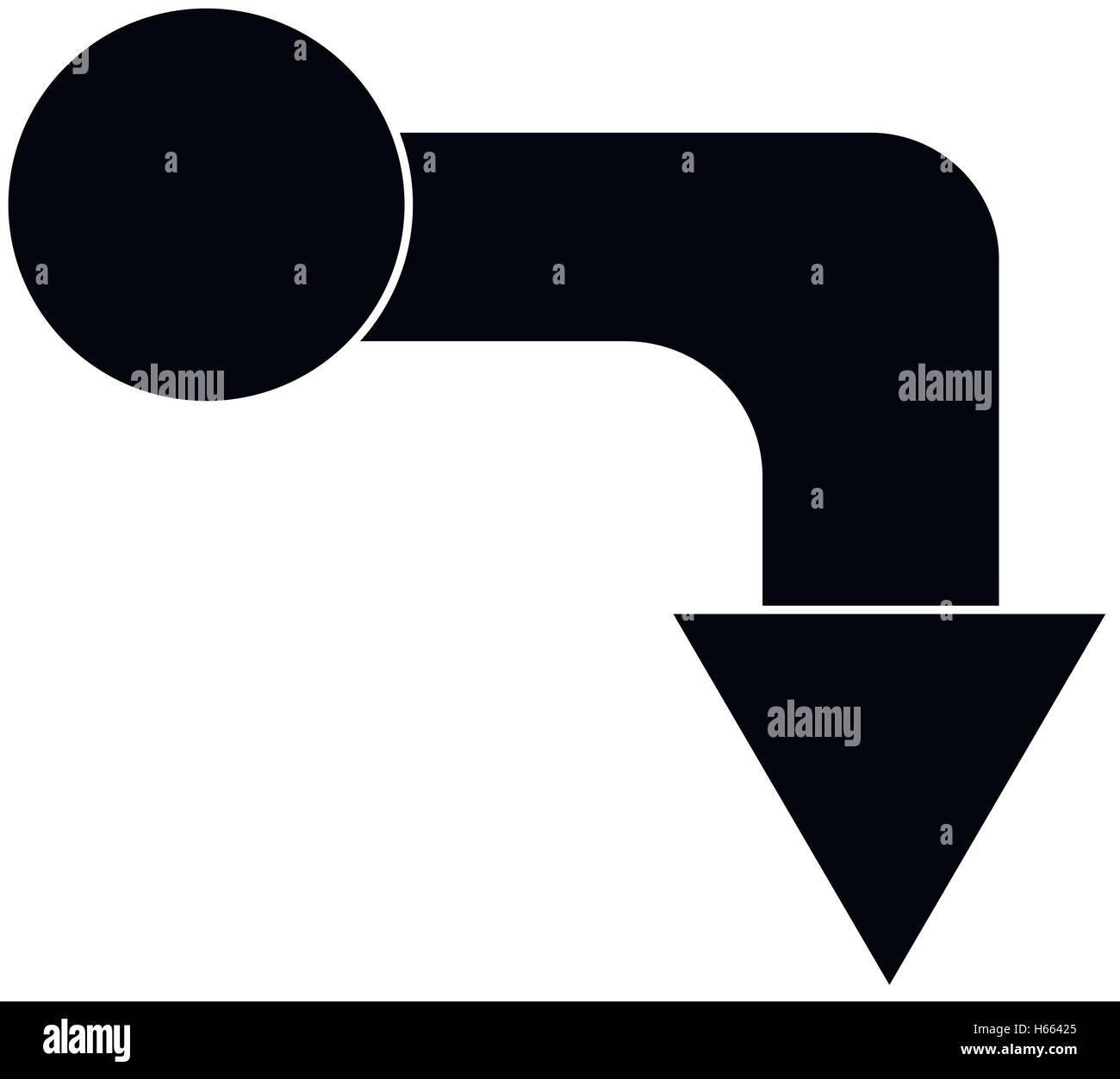 Arrow icon, simple style Stock Vector Image & Art - Alamy