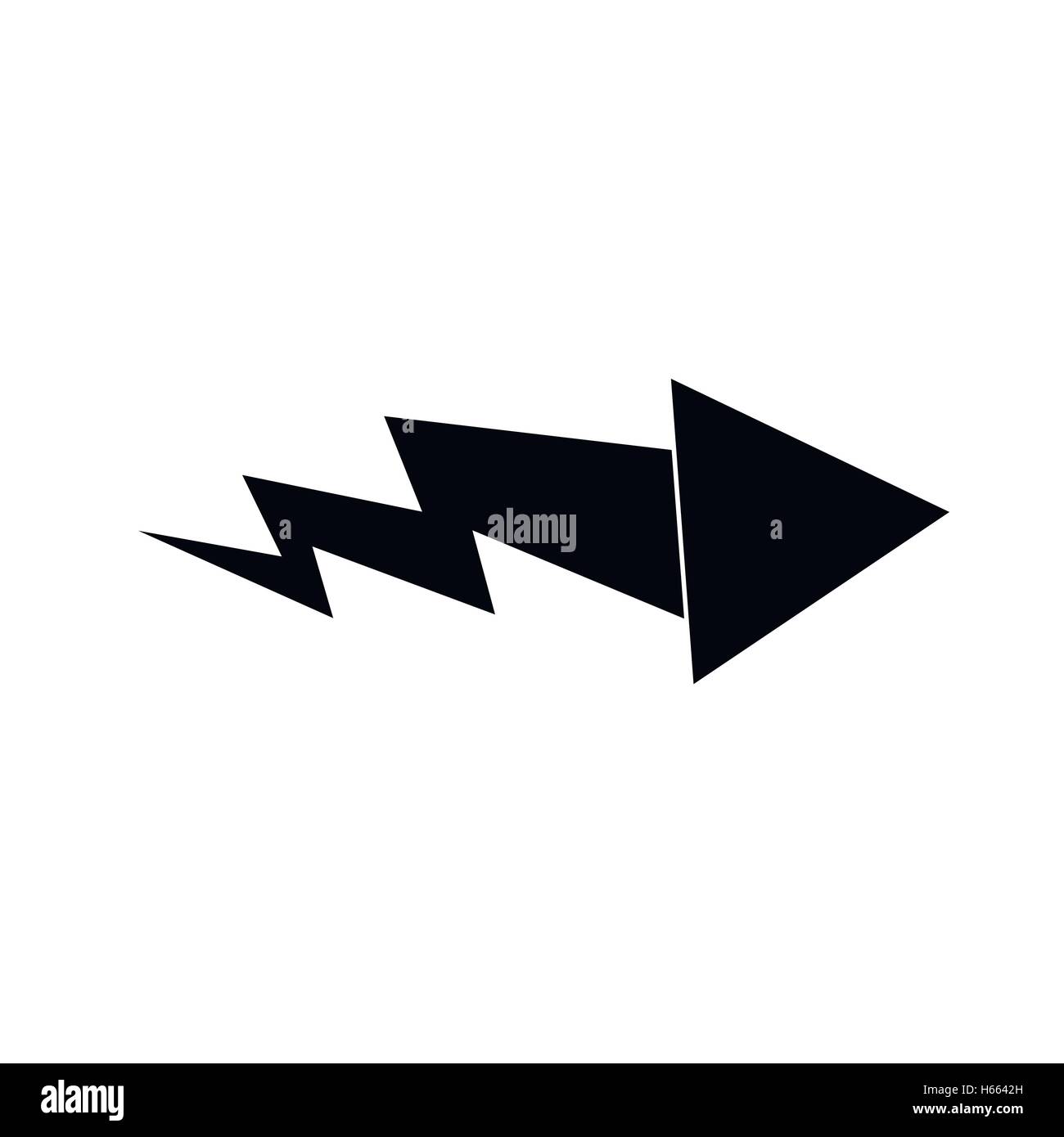 Arrow icon, simple style Stock Vector Image & Art - Alamy