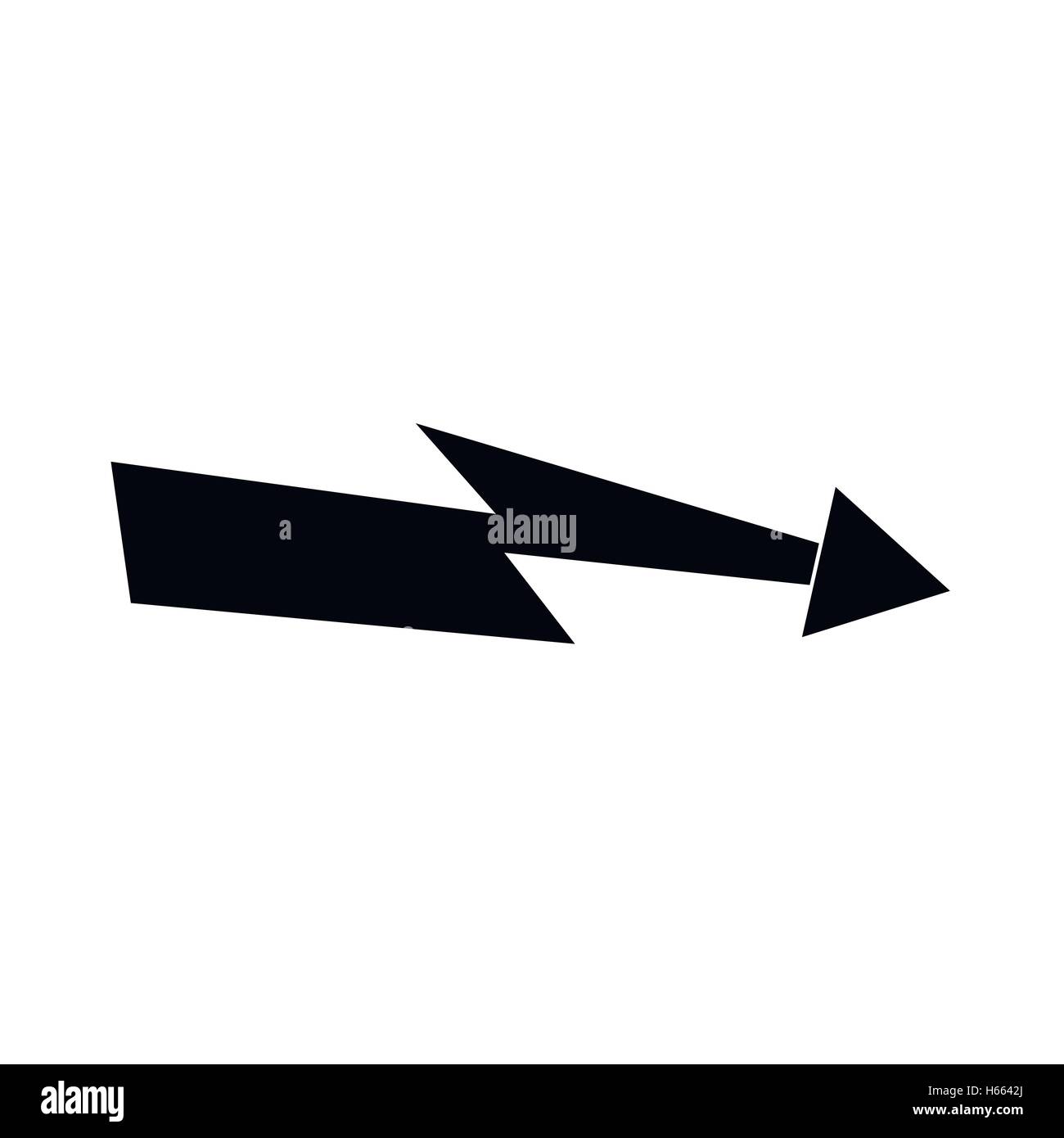 Arrow icon, simple style Stock Vector Image & Art - Alamy