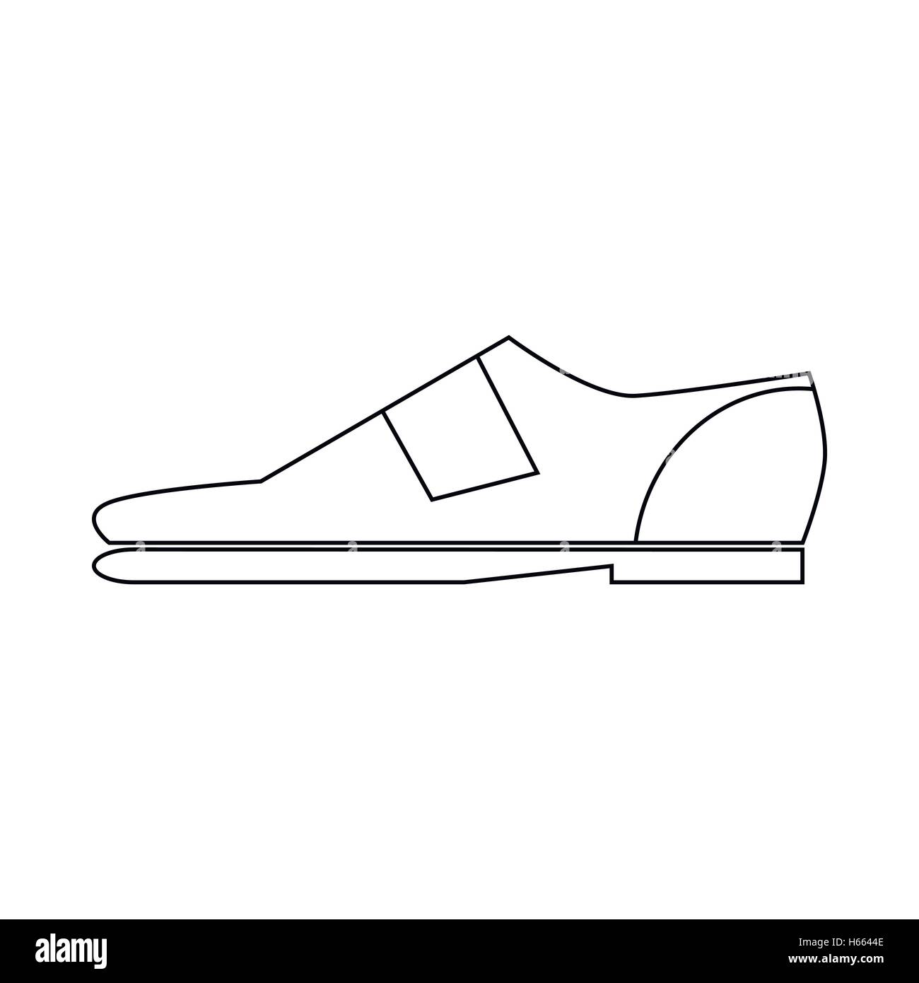 Male shoe icon in outline style Stock Vector Image & Art - Alamy