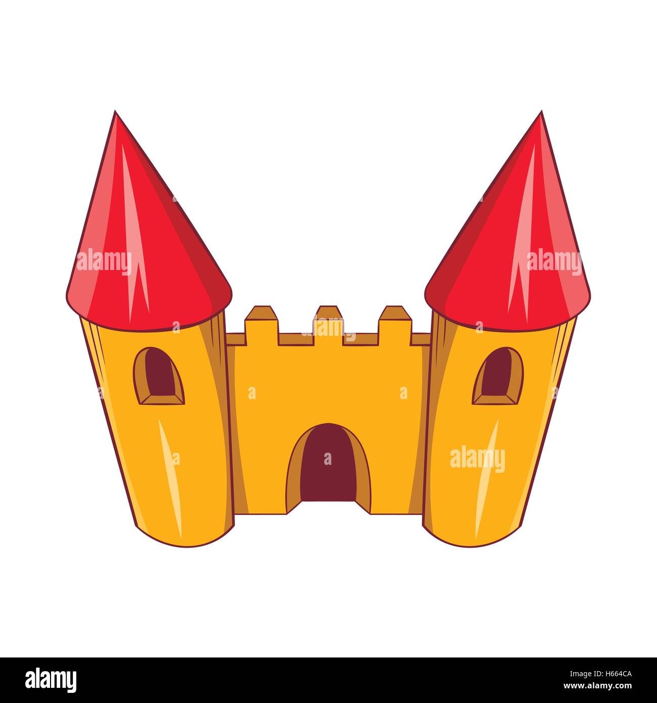 Fairy tale castle icon, cartoon style Stock Vector Image & Art - Alamy