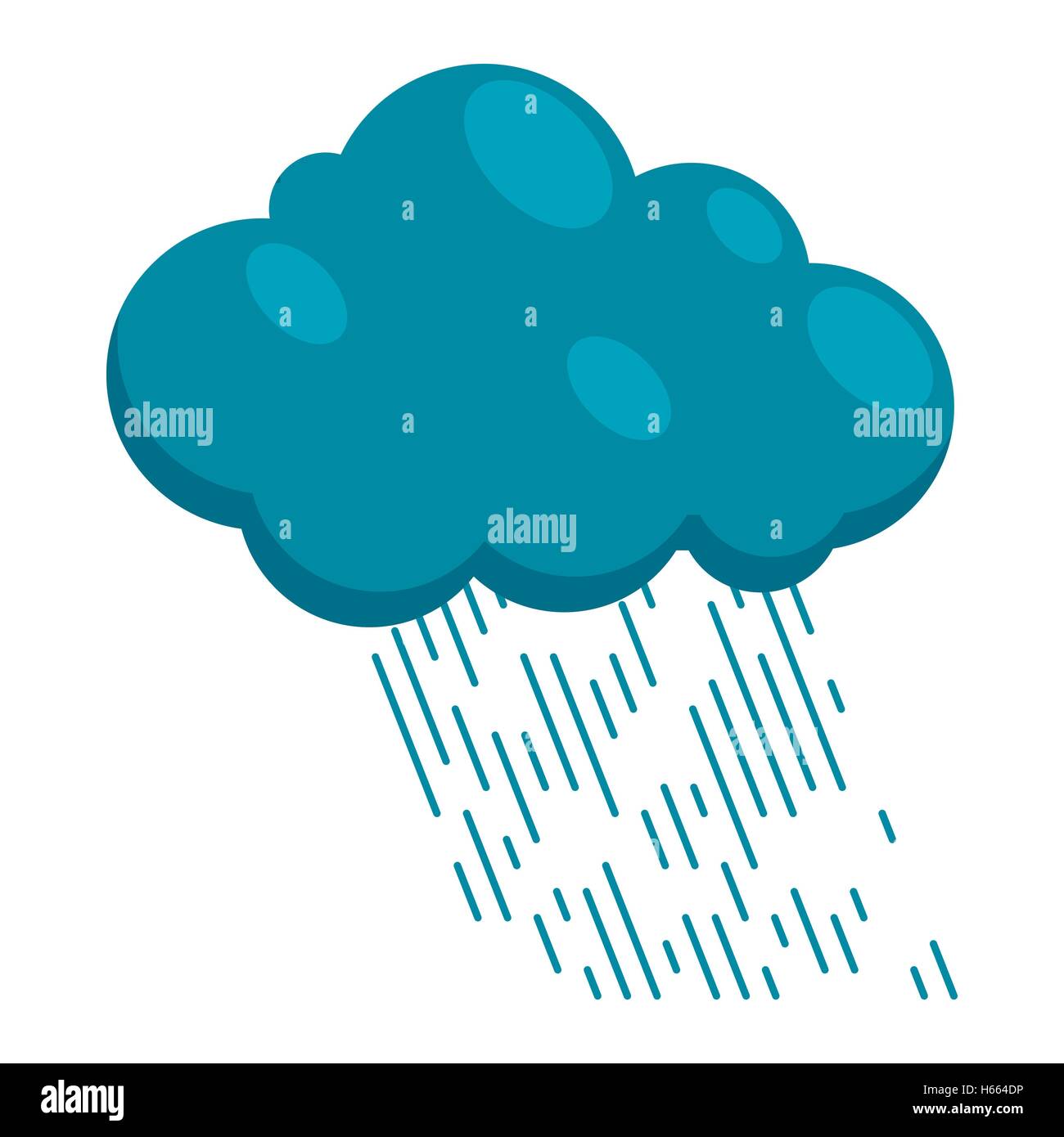 Heavy rain icon in cartoon style Stock Vector Image & Art Alamy