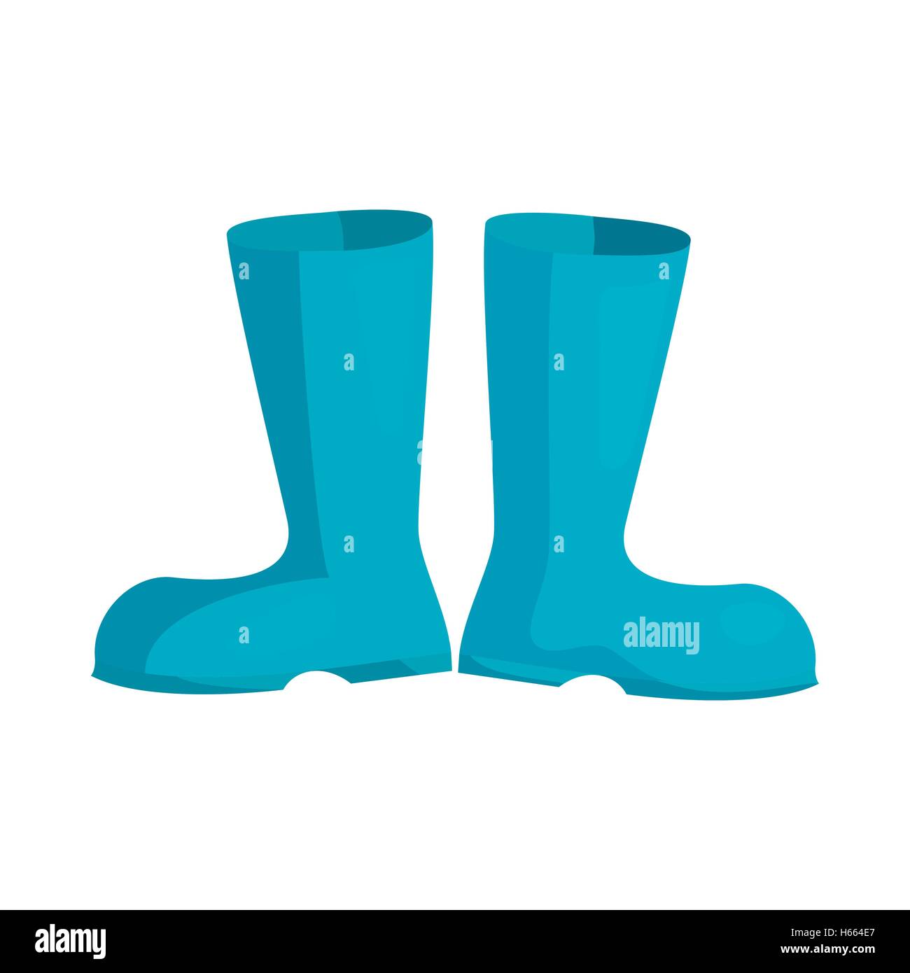 teal rubber boots