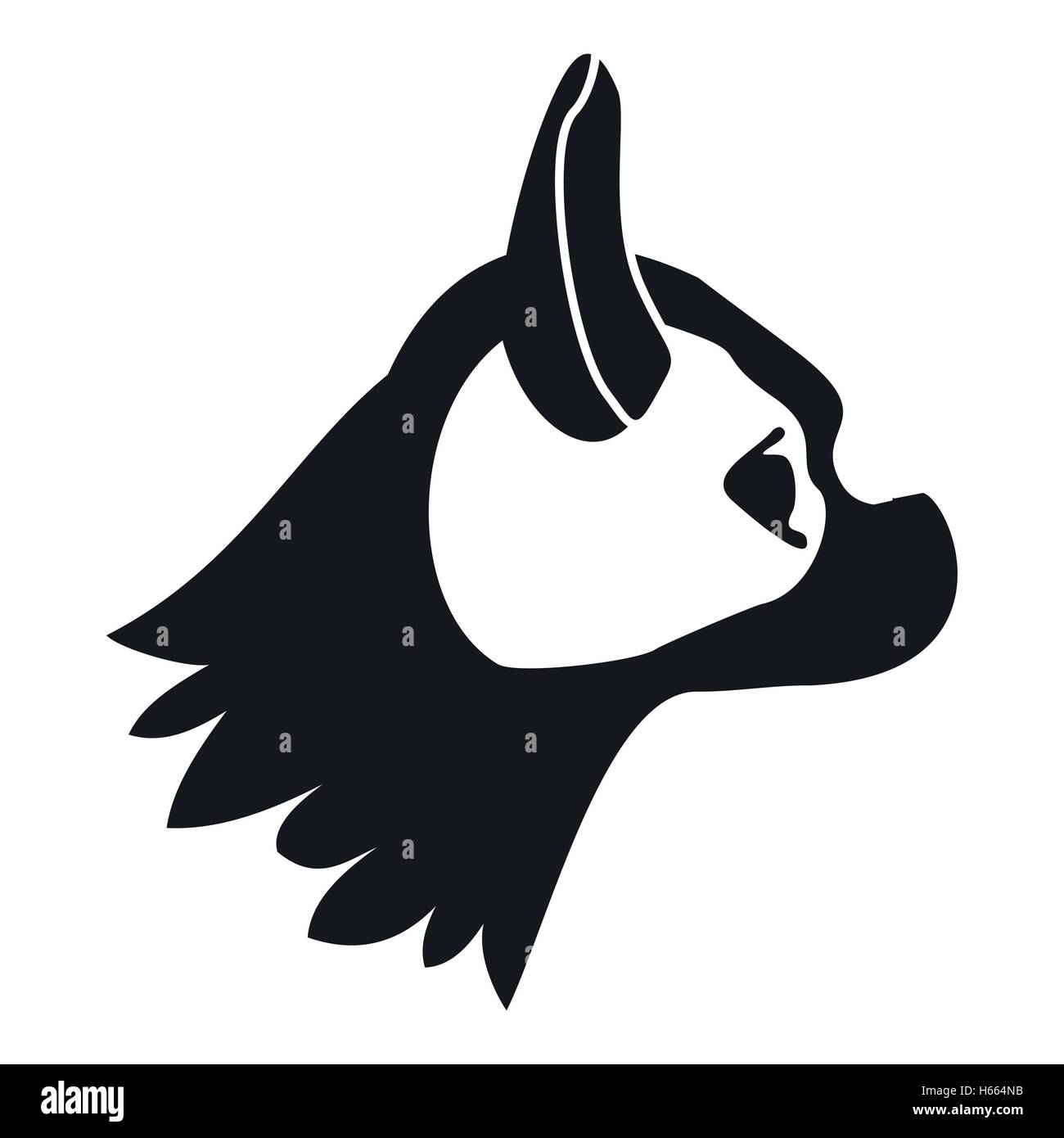 Pug dog icon, simple style Stock Vector Image & Art - Alamy