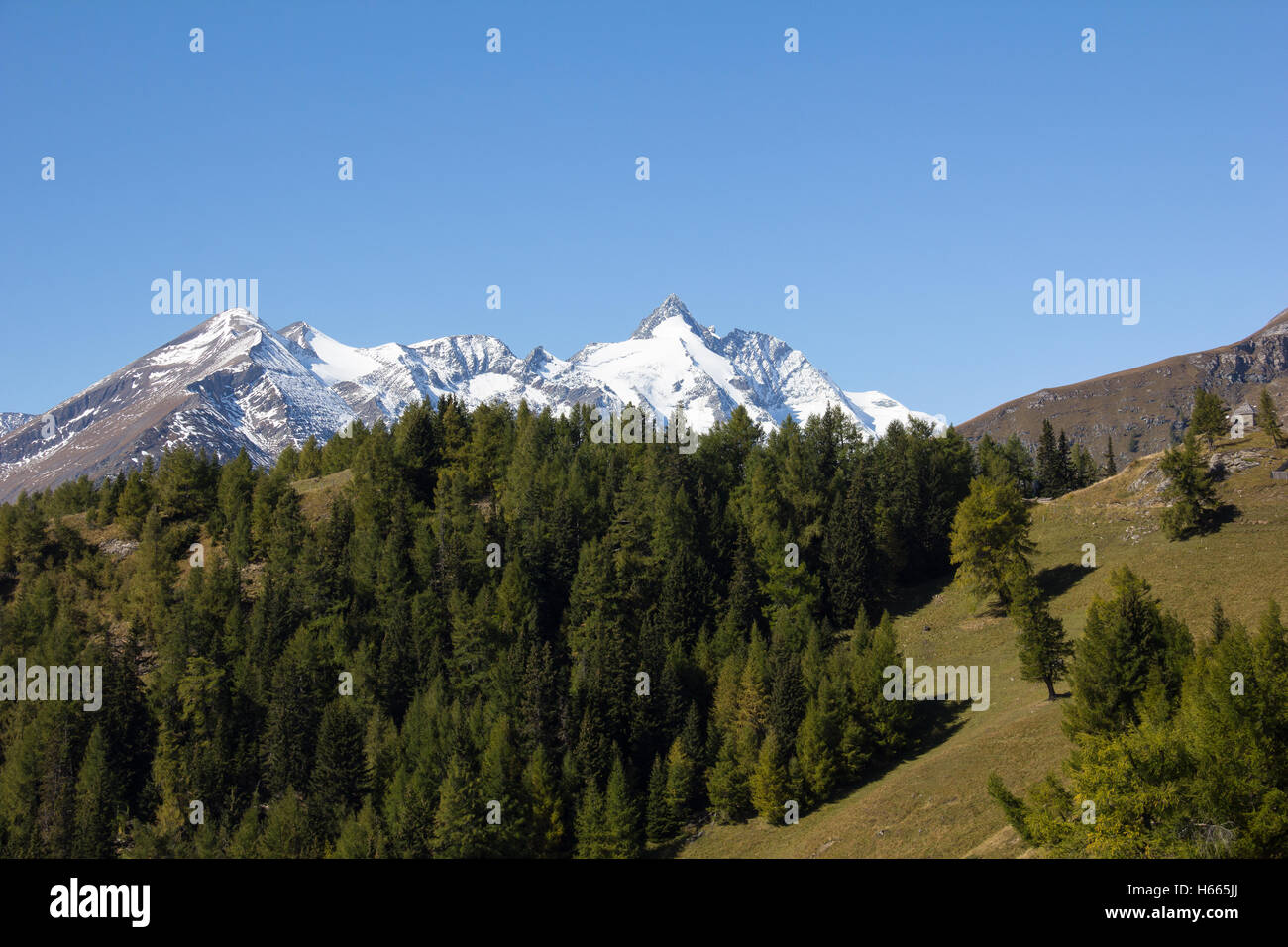 Grossglockner Highest Mountain In Austria 3.798m Stock Photo