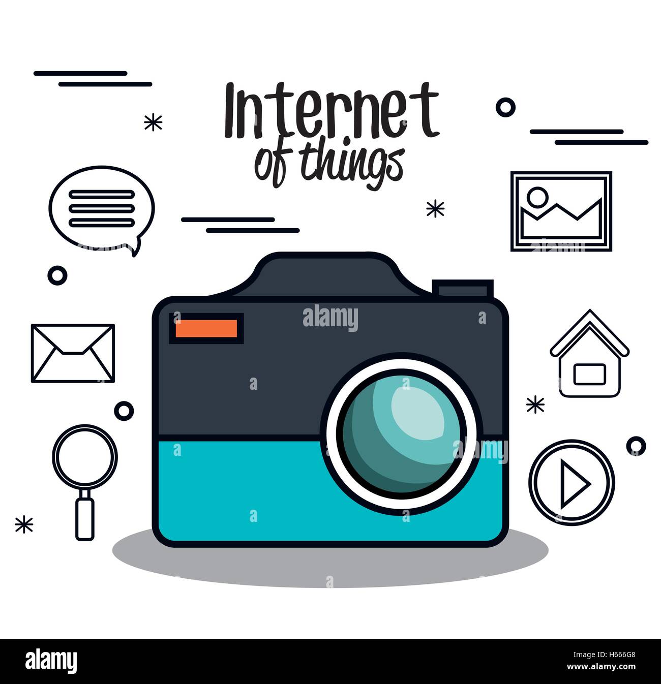internet of things flat icons Stock Vector Image & Art - Alamy