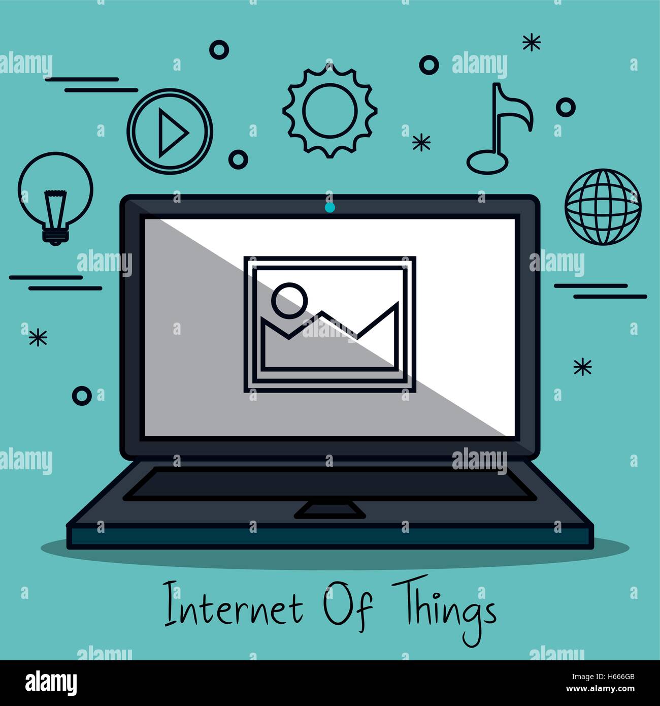 internet of things flat icons Stock Vector Image & Art - Alamy