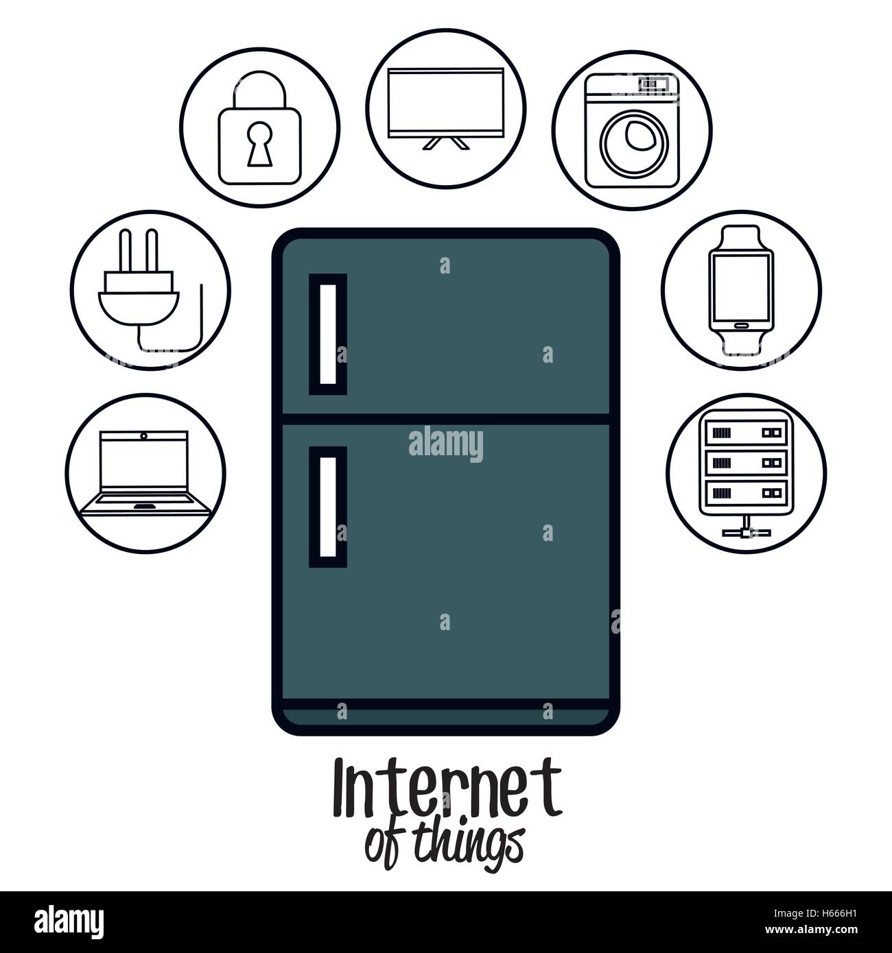 internet of things flat icons Stock Vector Image & Art - Alamy