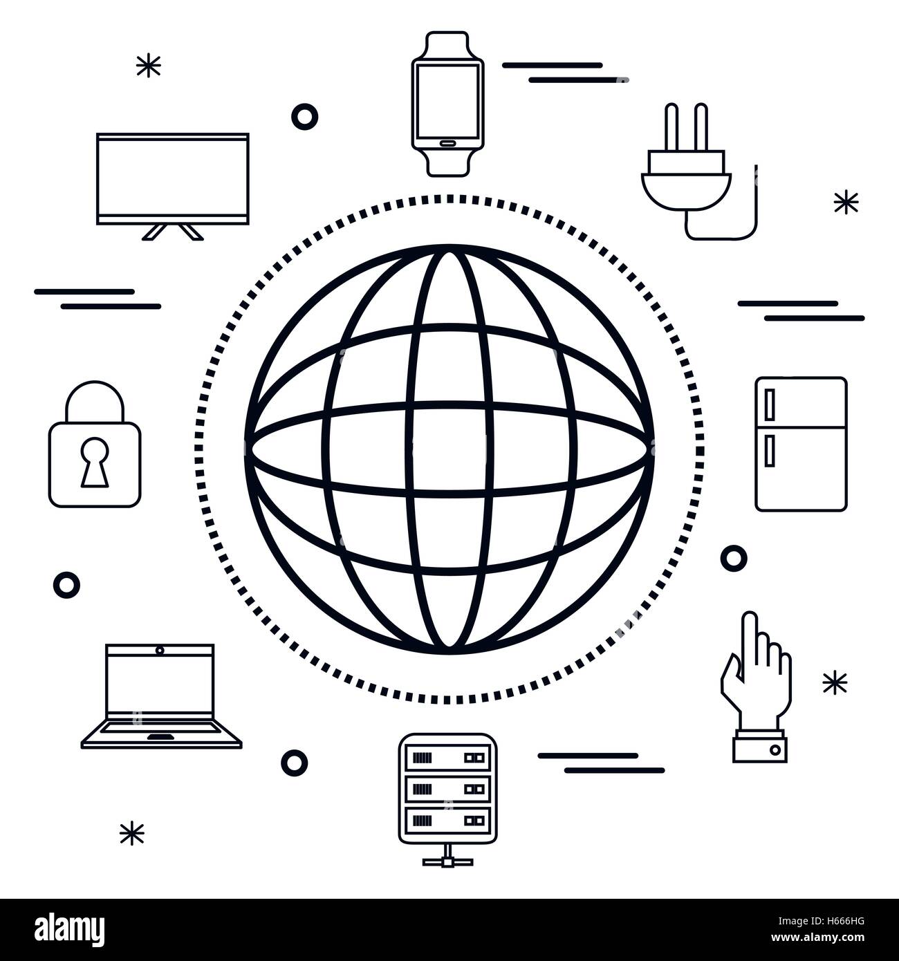 internet of things flat icons Stock Vector Image & Art - Alamy